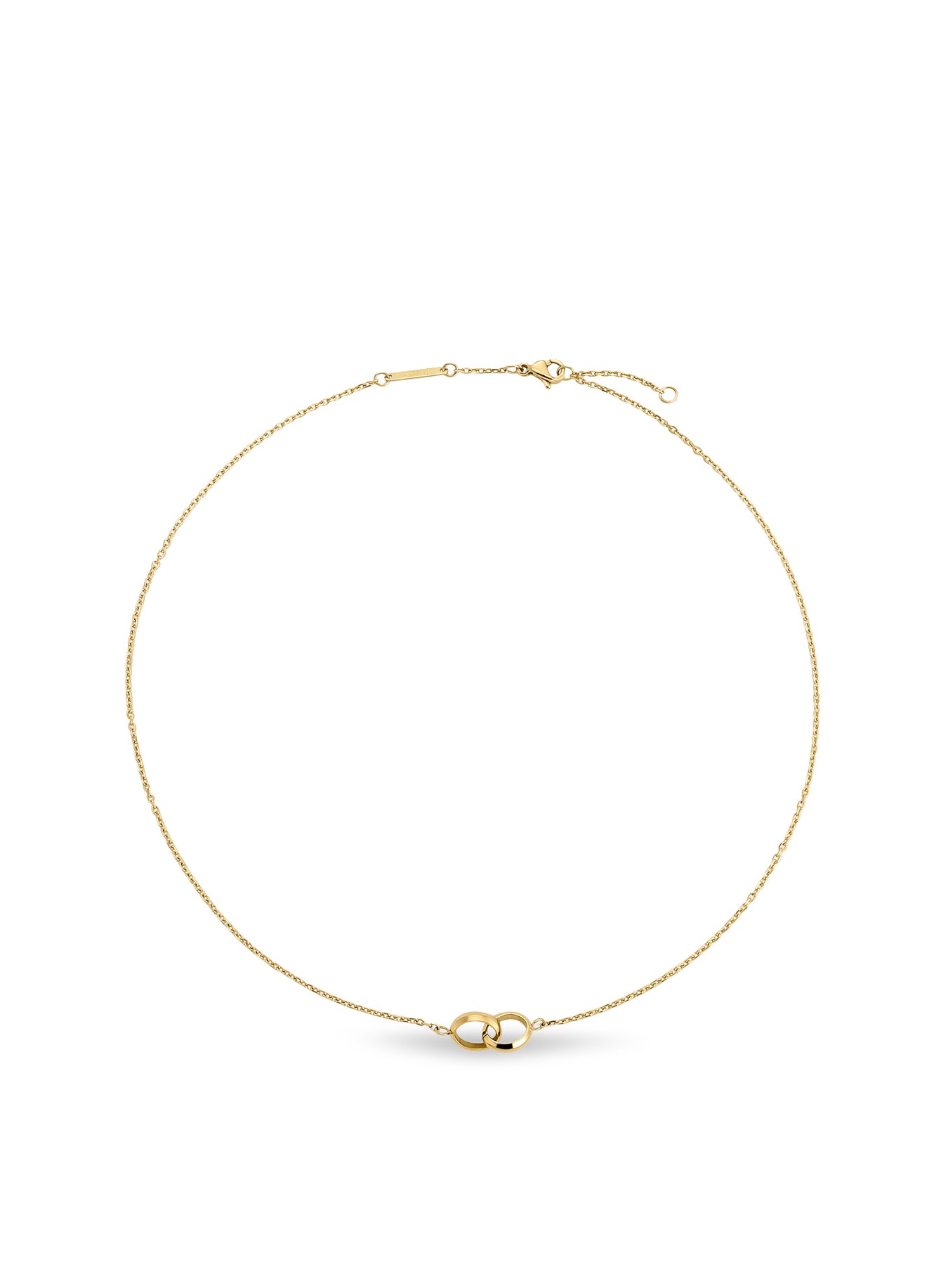 Linked Pendant Necklace Gold