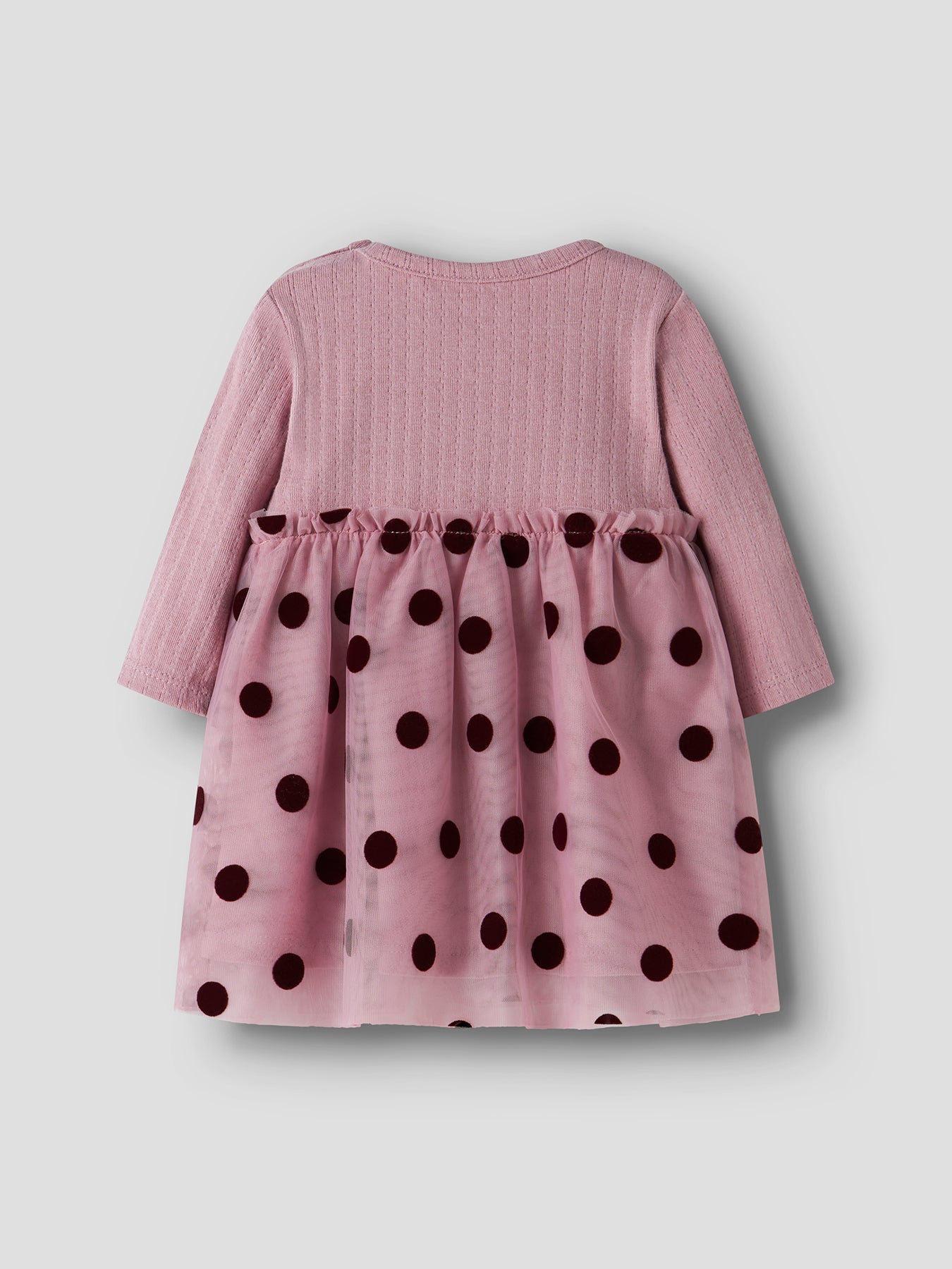 Nagina Organic Cotton Blend Long Sleeve Dress Pink
