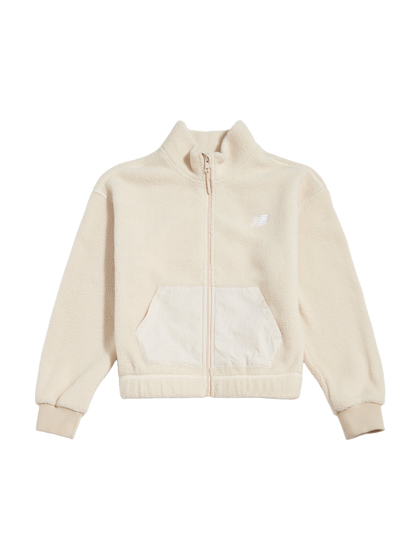 Borg Zip-Through Jacket - Bisque