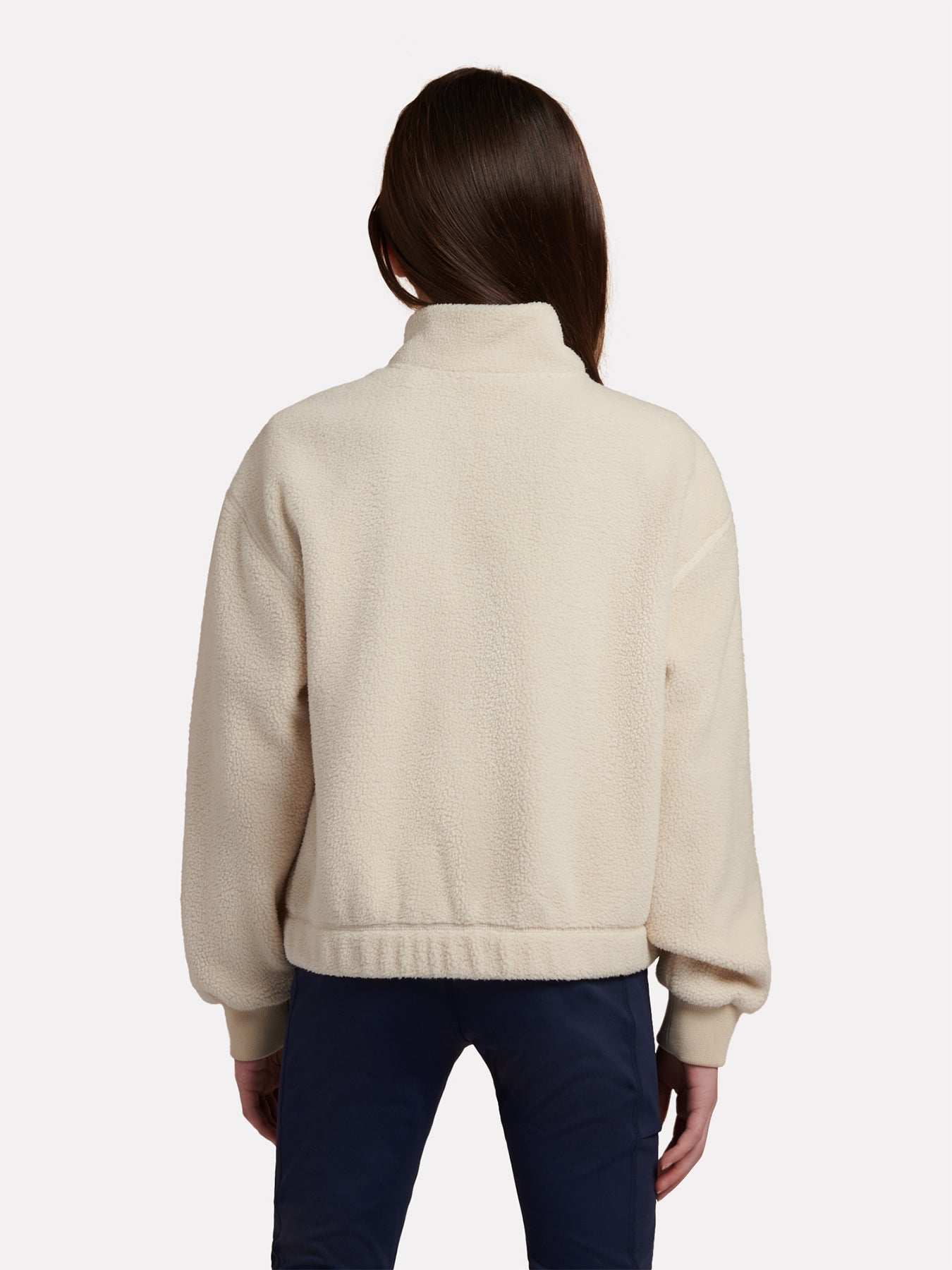 Borg Zip-Through Jacket - Bisque