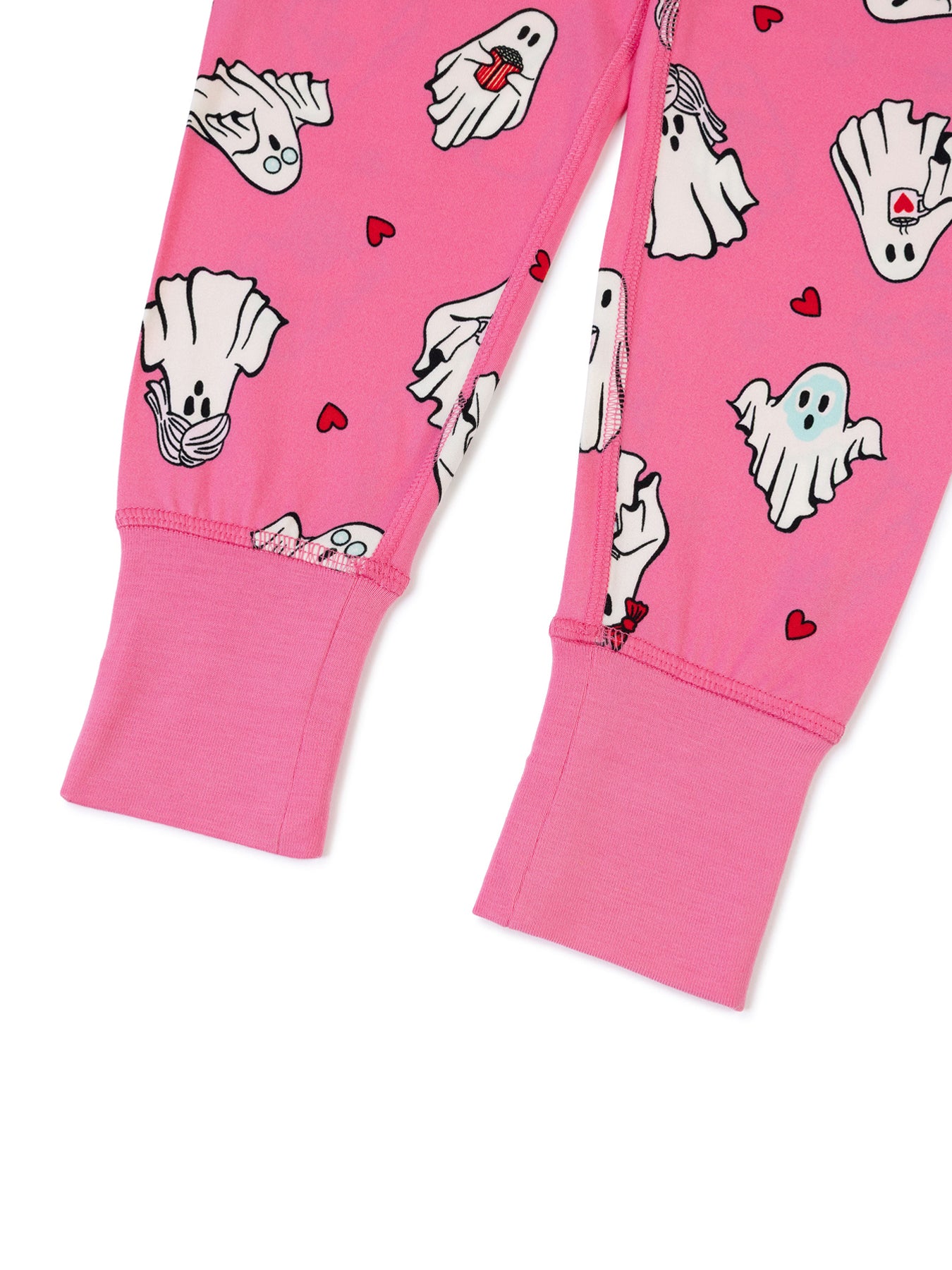 Kids Sleepover Ghost Long Pyjama Set Pink