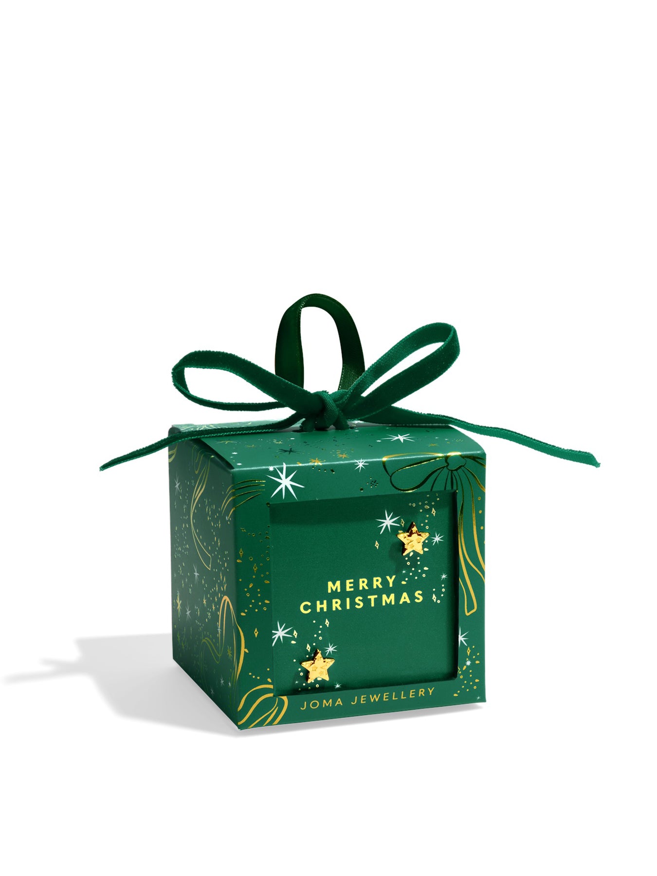 Merry Christmas Bauble Stud Earrings