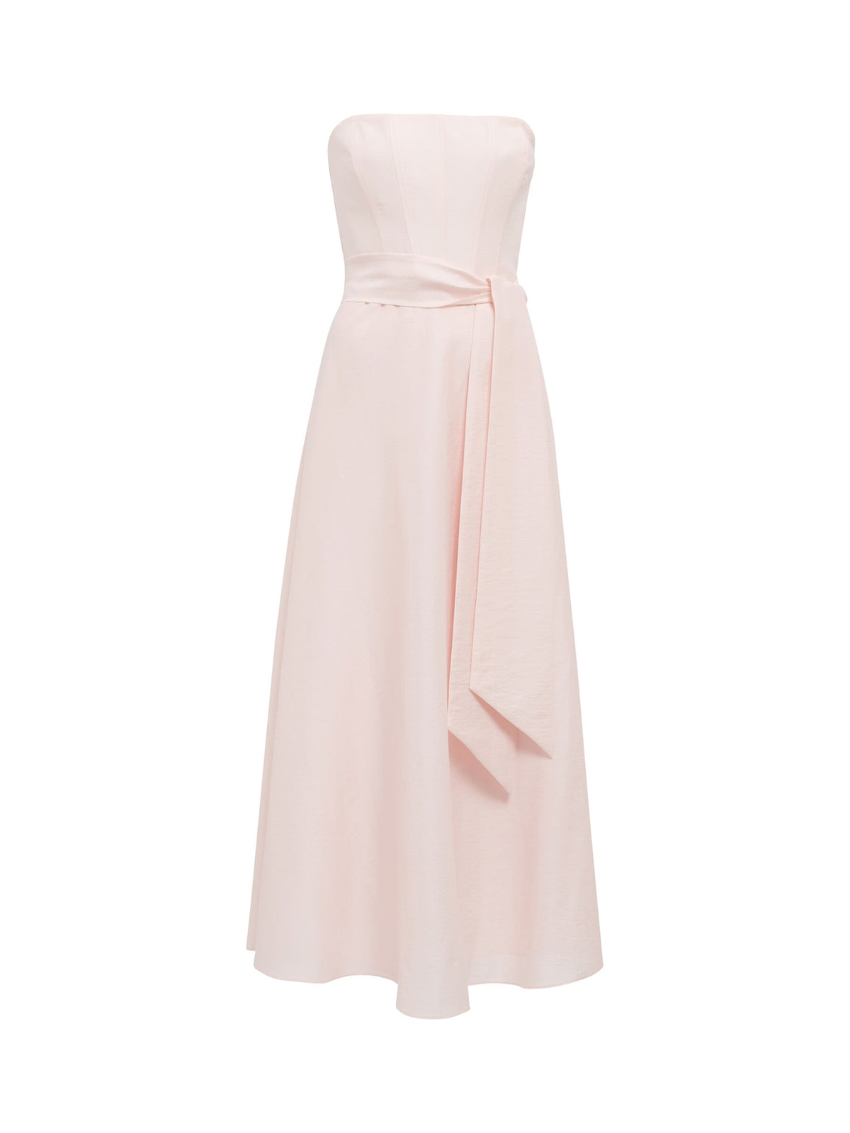 Daniella Strapless Midi Dress Pink