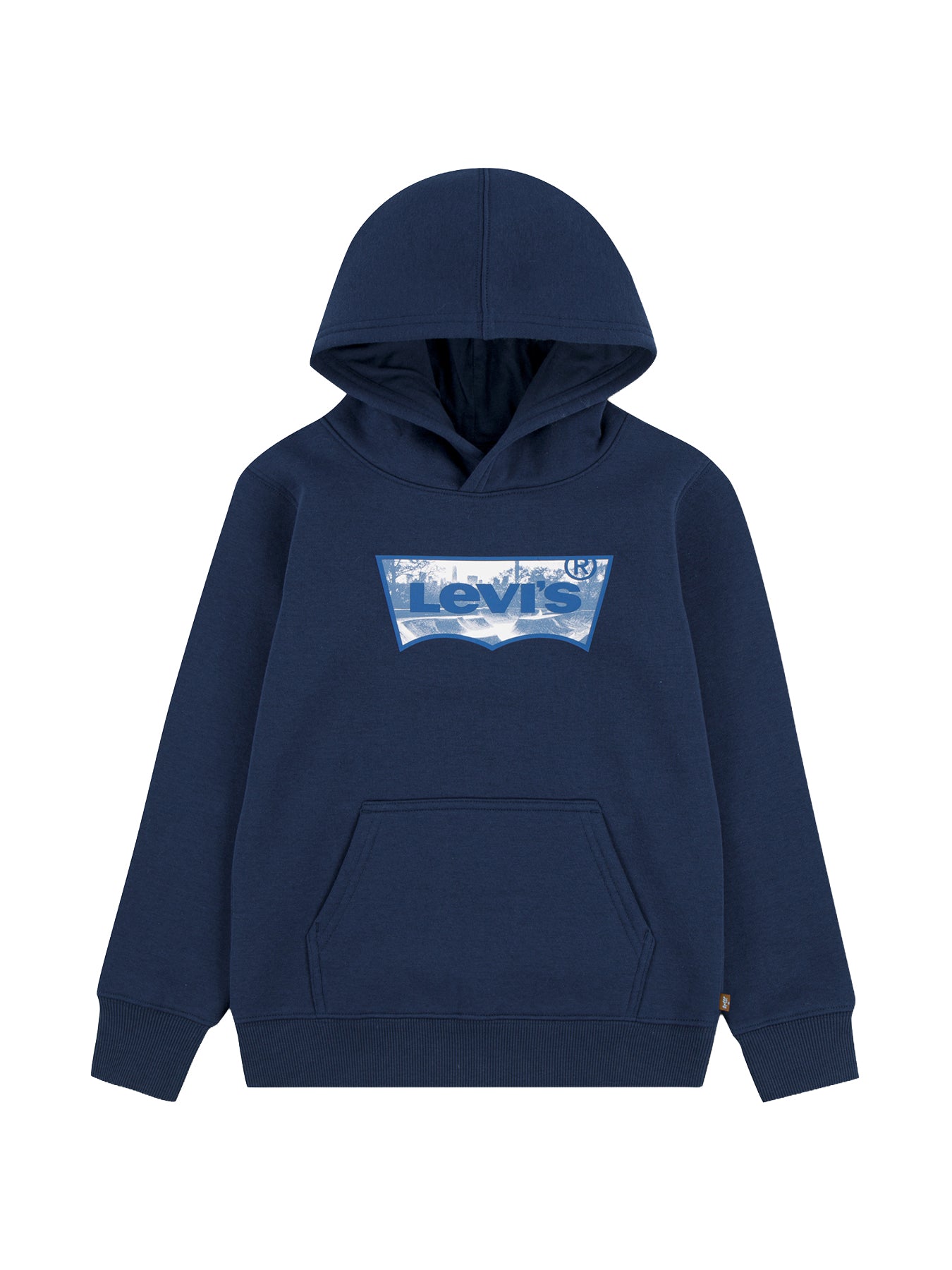 Boys Skate Park Batwing Hoodie Blue