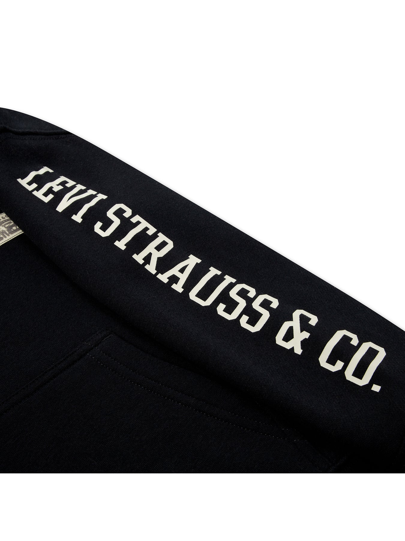 Boys Sleeve Hit Hoodie Black