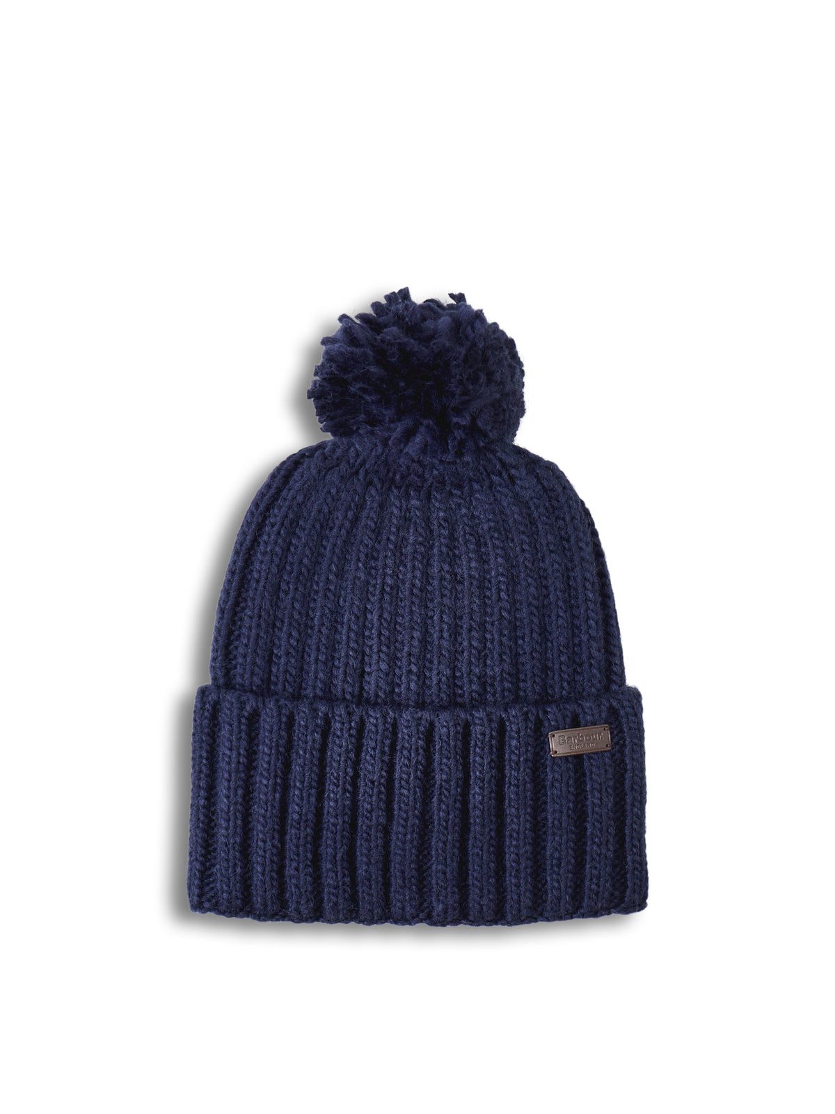 Wool Blend Kelson Pom Beanie - Navy