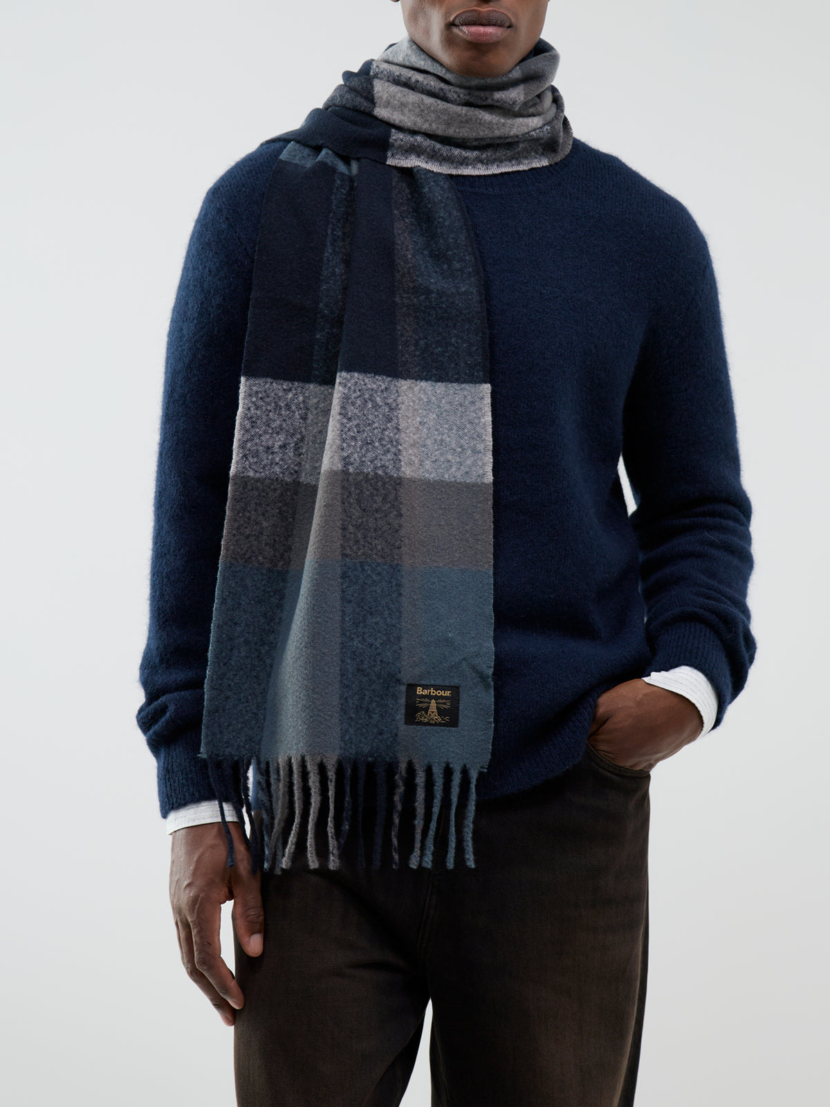 Westerdale Scarf - Dark Slate / Smoke