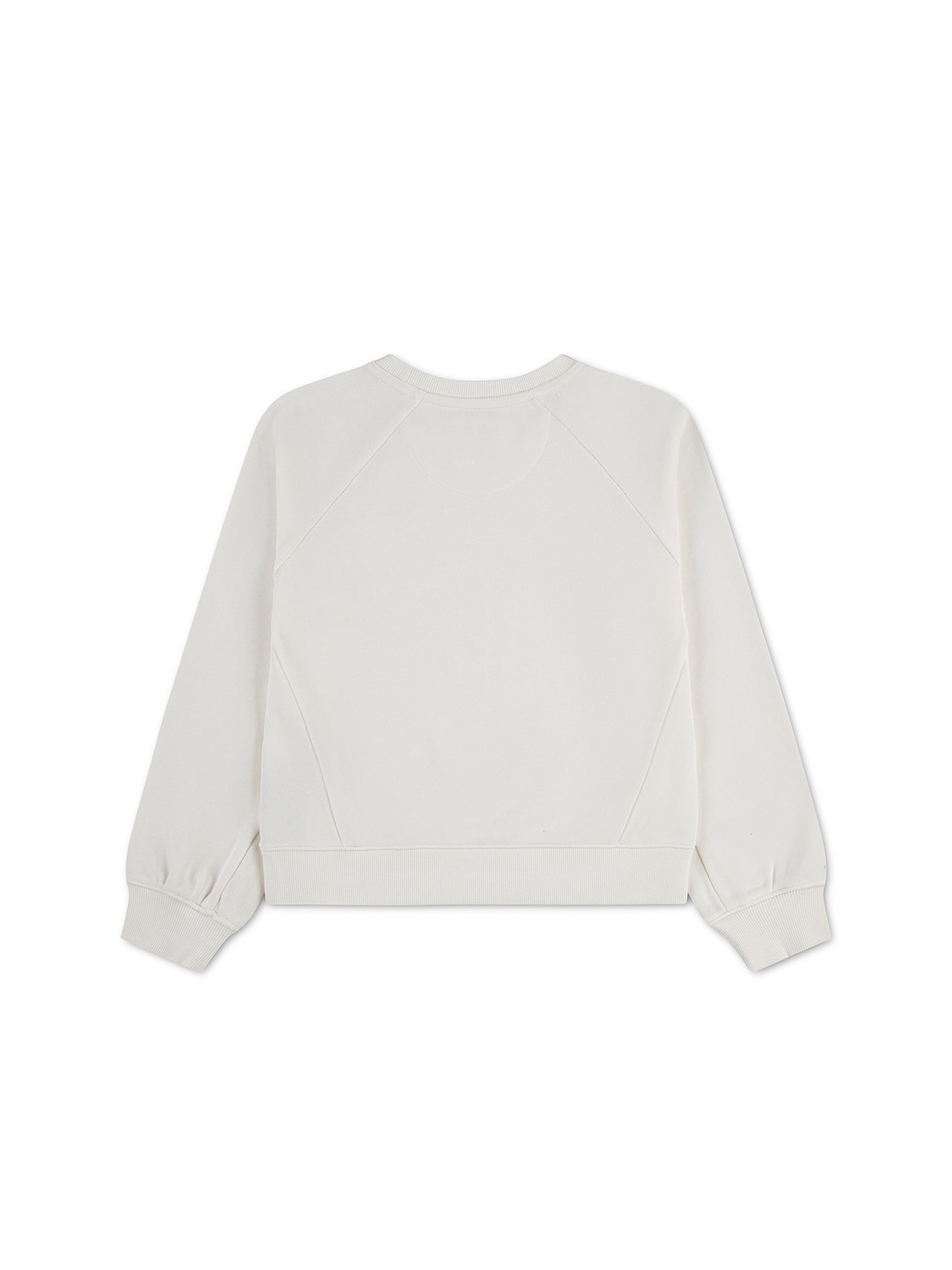 Meet And Greet Cotton-Blend Crew Sweatshirt White