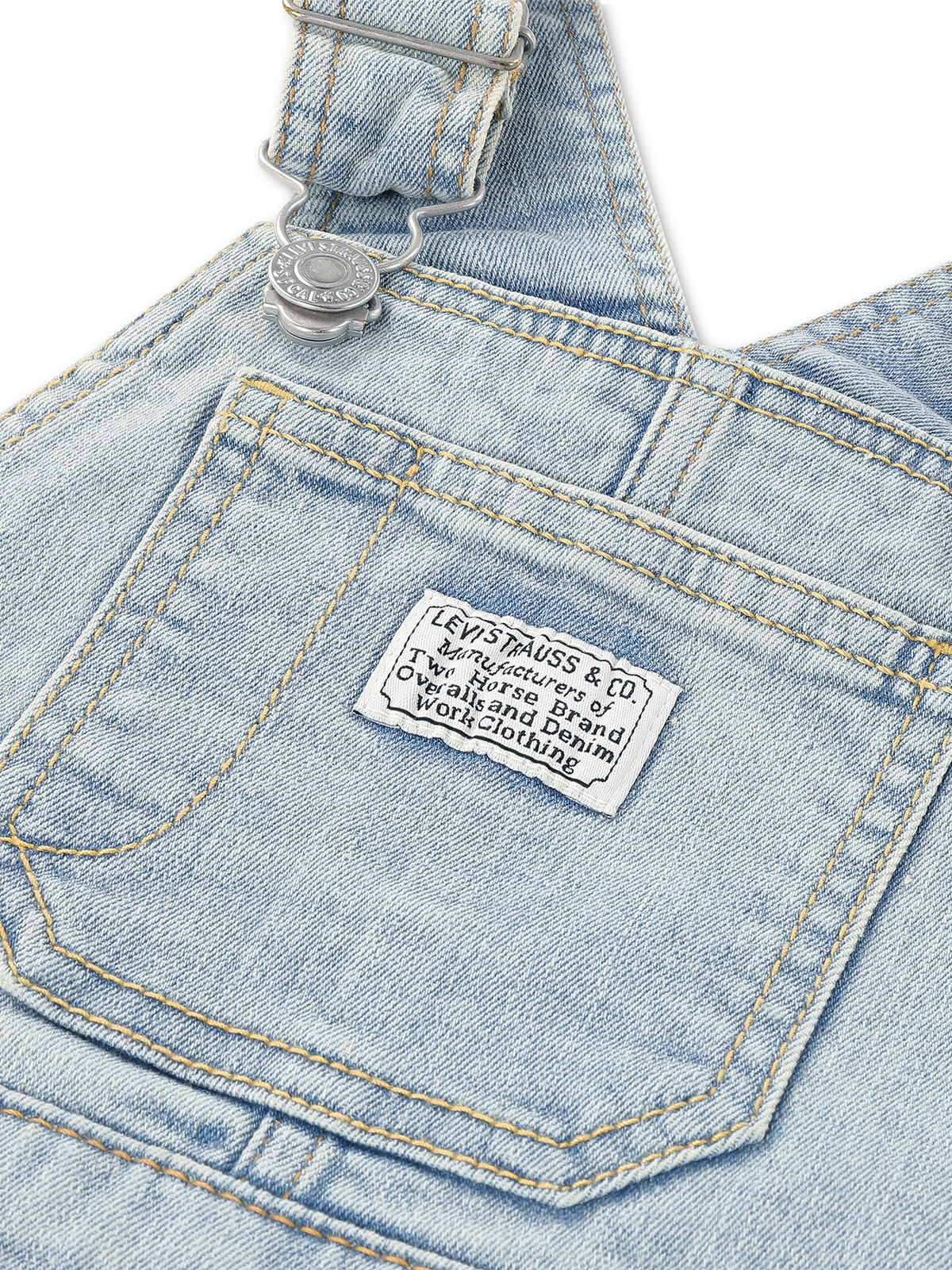 Kids' Baggy Cotton Blend Dungarees