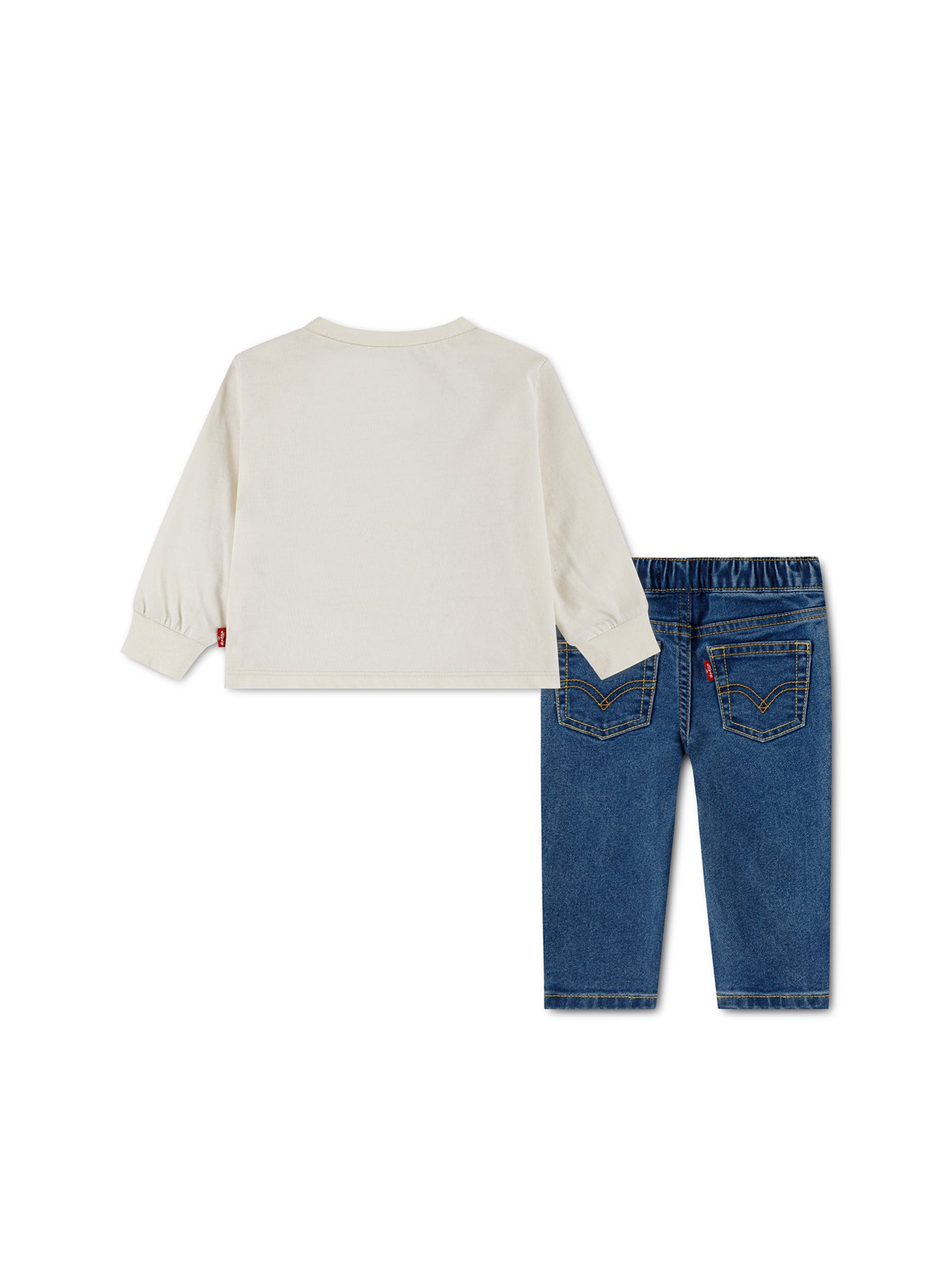 Baby Levi's Long Sleeve Top And Denim Trouser Set