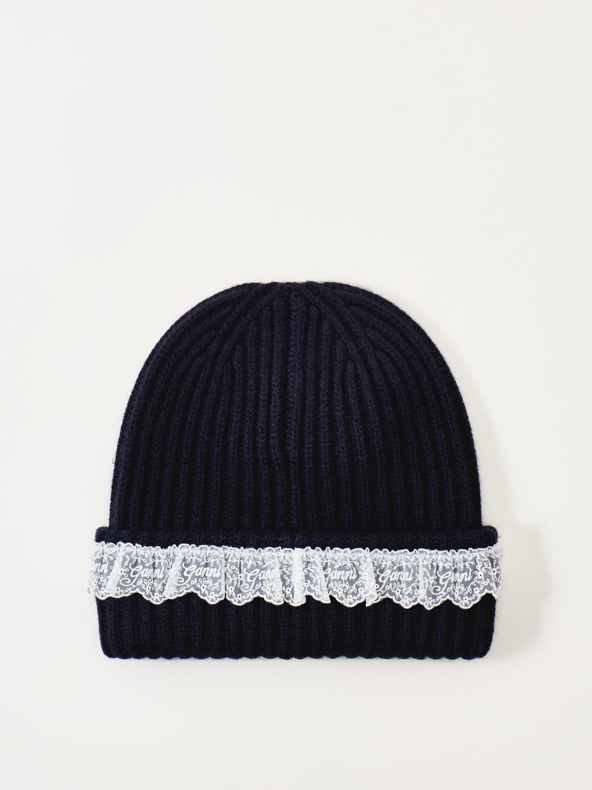 Compact Wool Lace Beanie