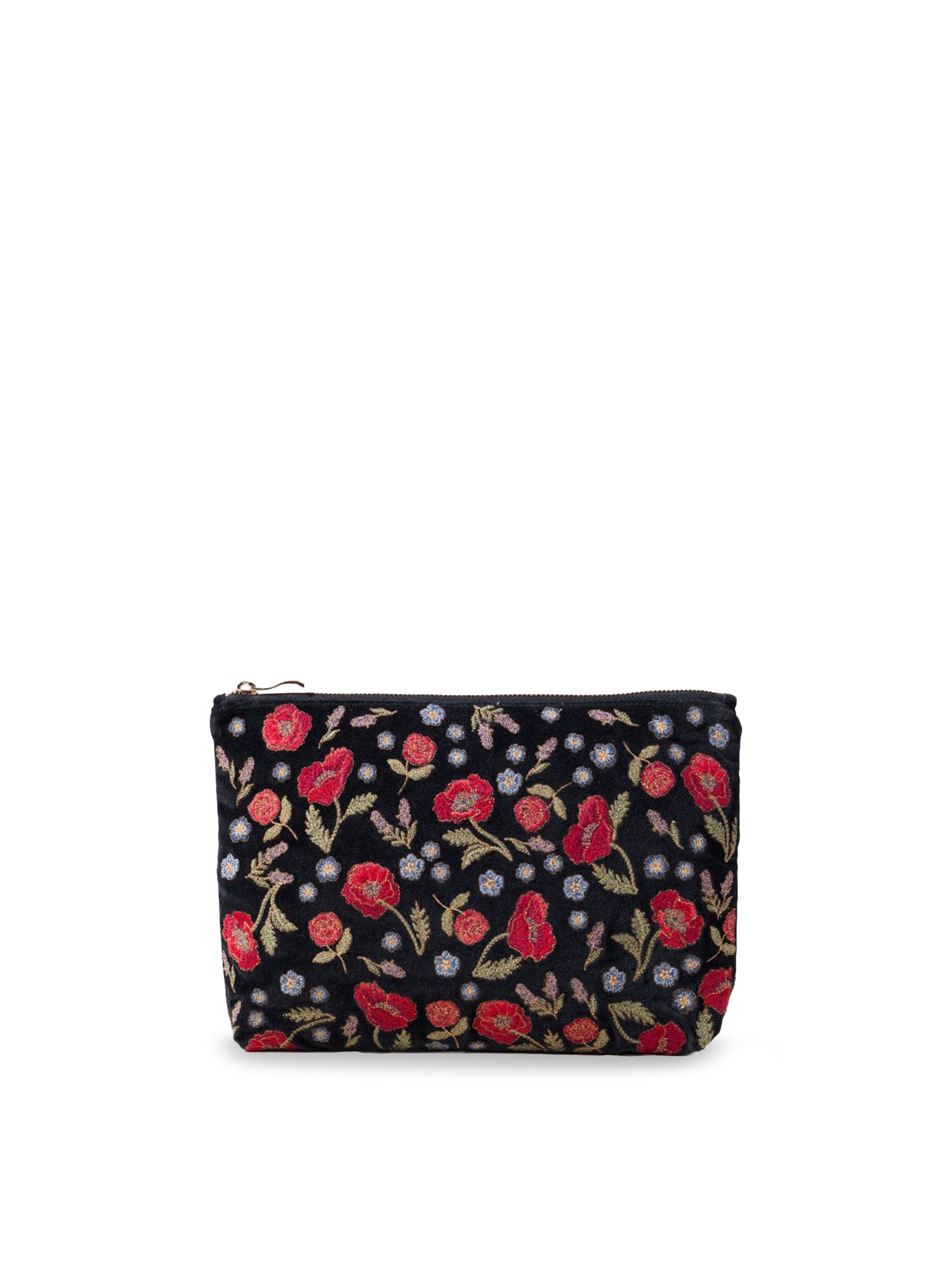 Poppy Meadow Everyday Pouch - Charcoal