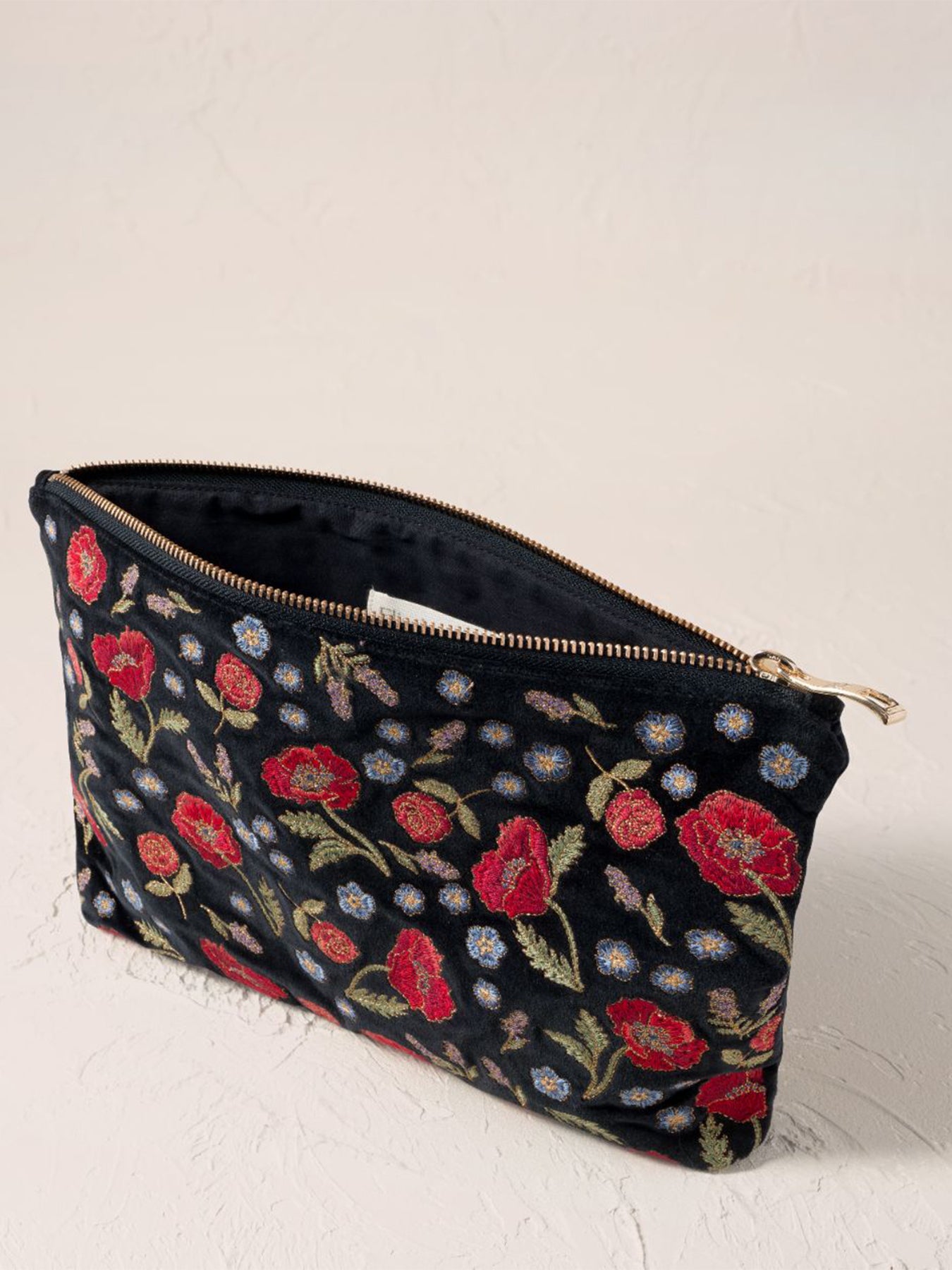 Poppy Meadow Everyday Pouch - Charcoal
