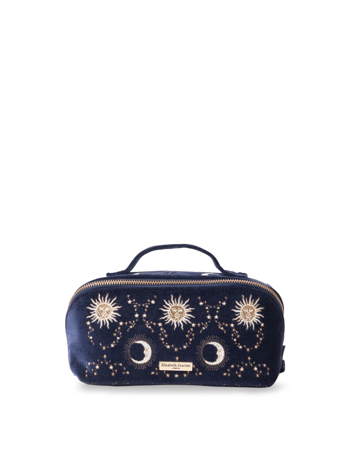 Celestial Sun & Moon Open Flat Lay Makeup Bag
