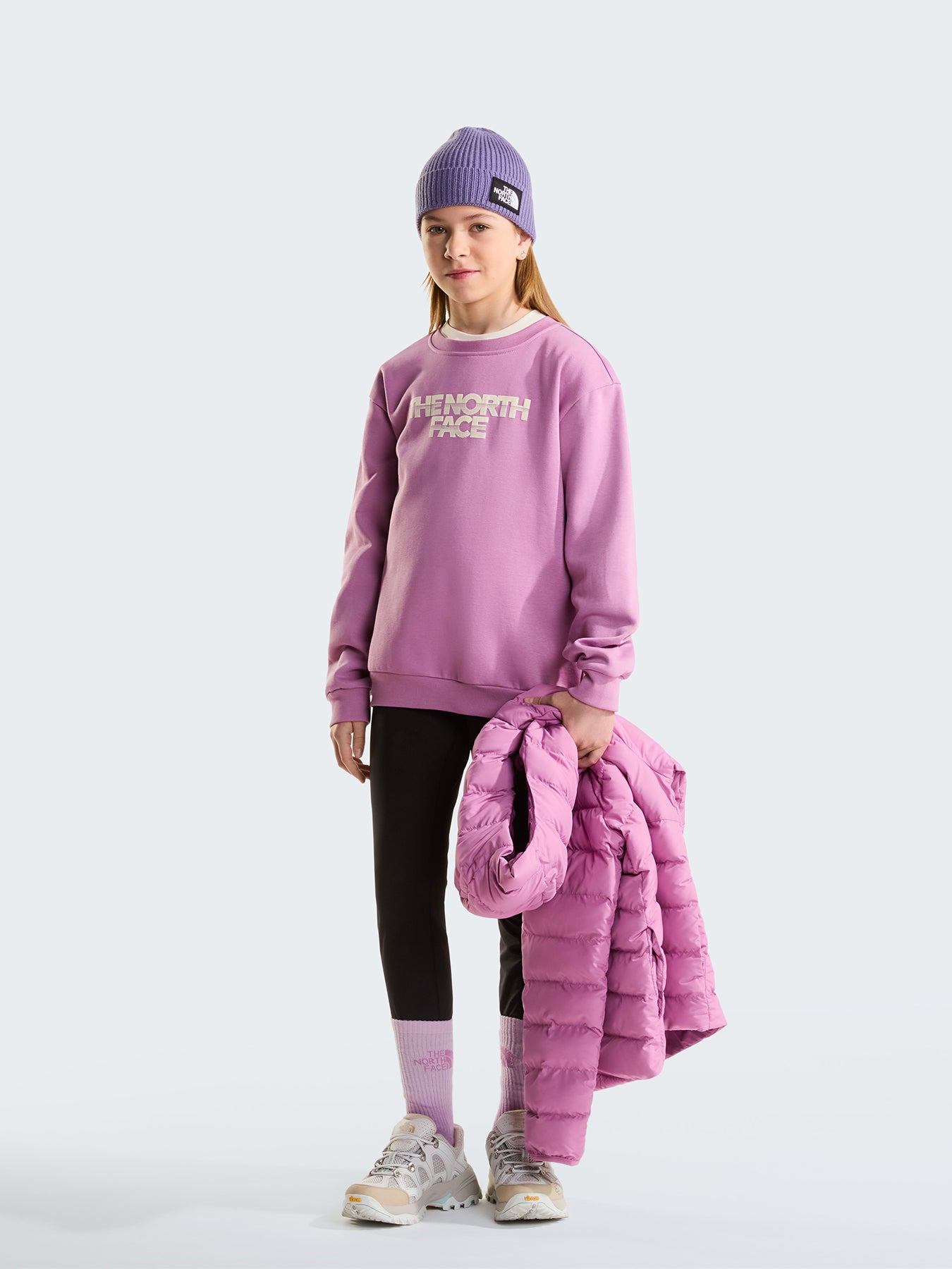 Girls Chalbi Relaxed Graphic Sweatshirt Pink