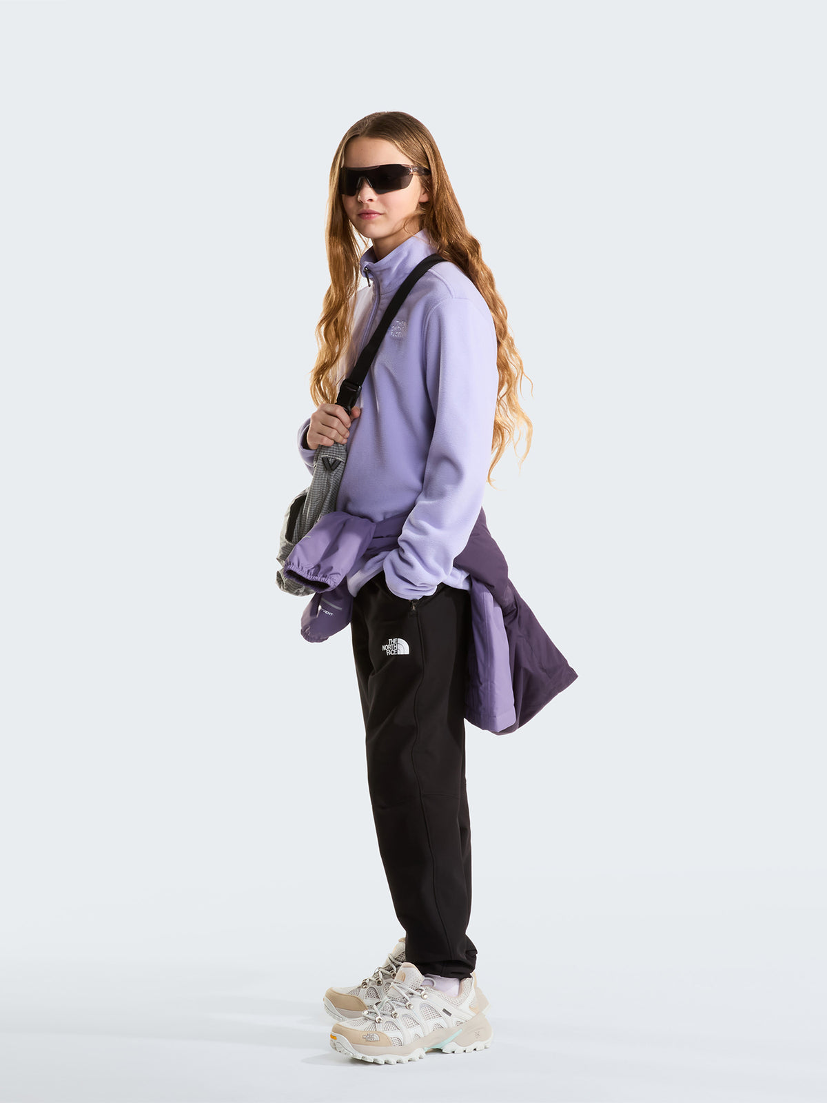 Teen Glacier Quarter-Zip Fleece Pullover - Pale Plum