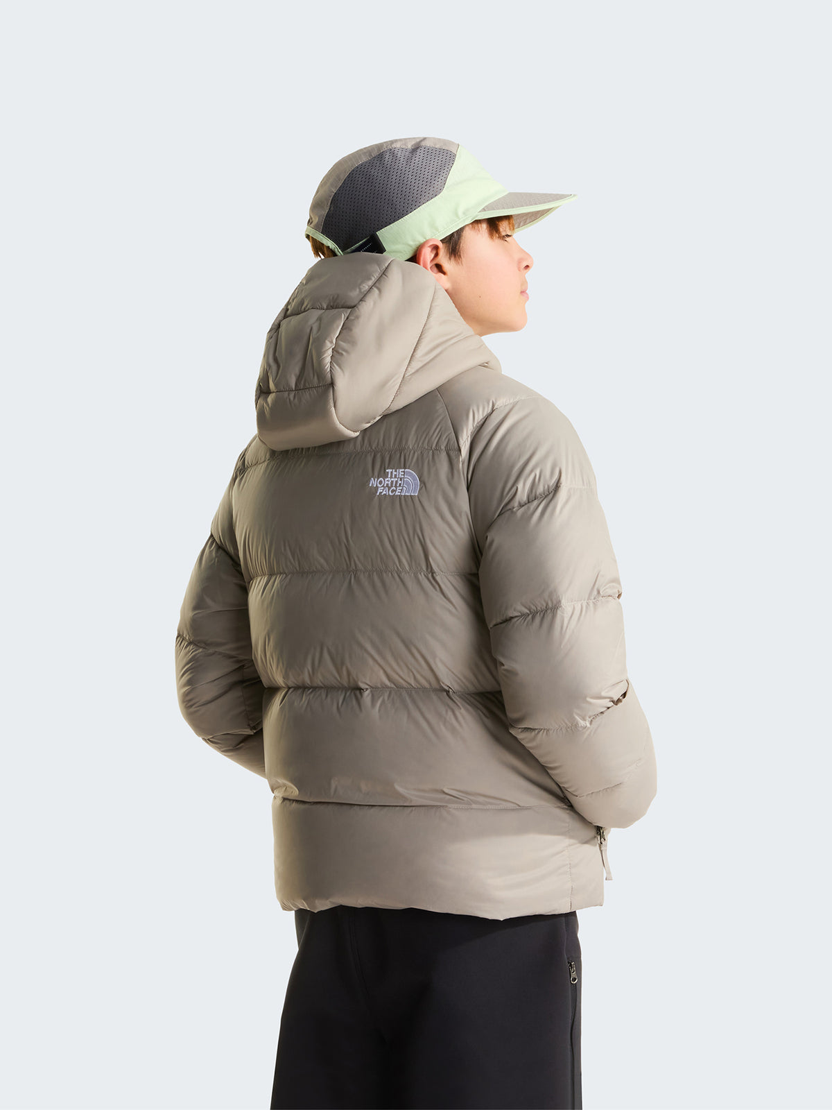Boys' Hydrenalite Down Hooded Jacket - Stone Slab