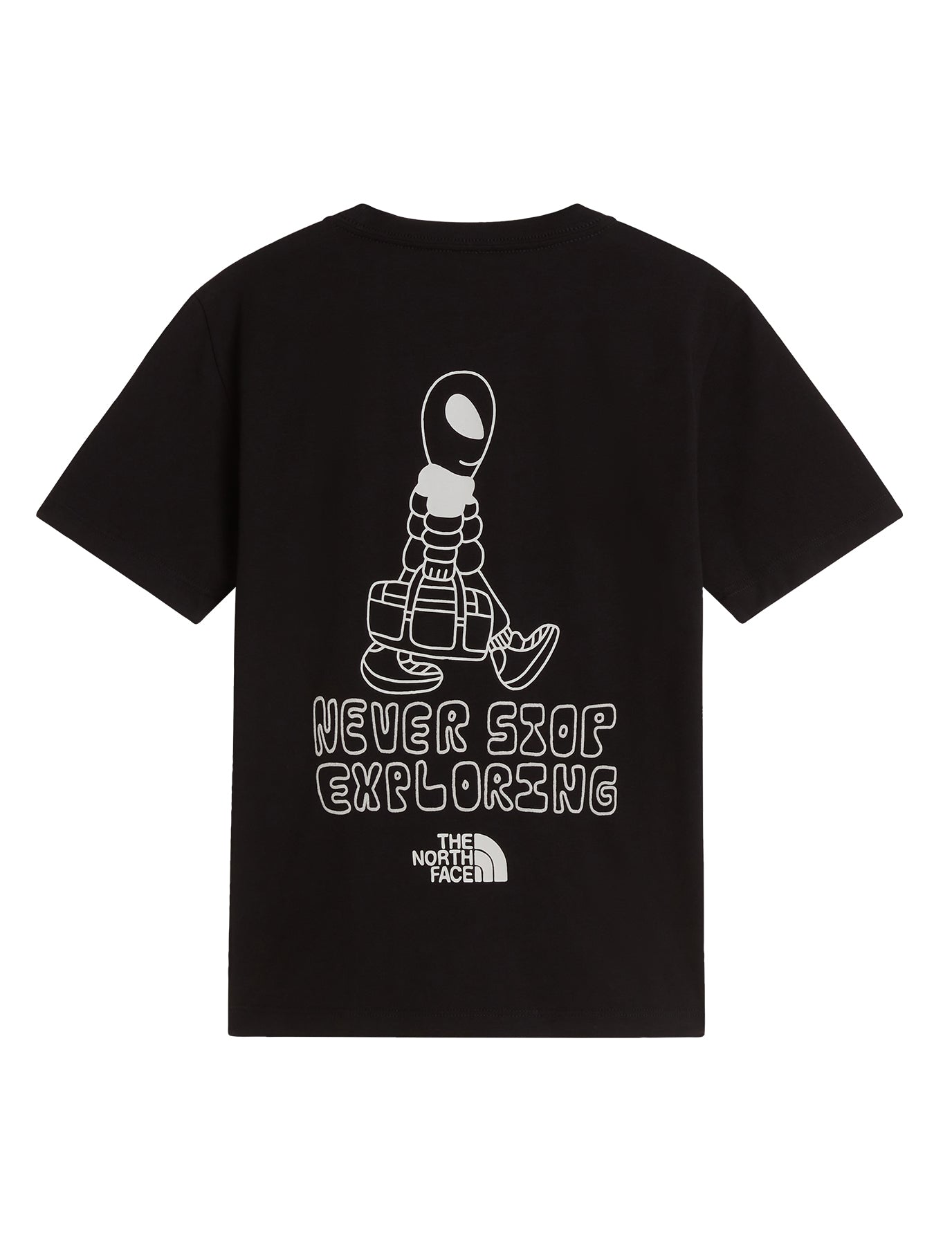 Kids' Alien Relaxed Graphic T-Shirt Black