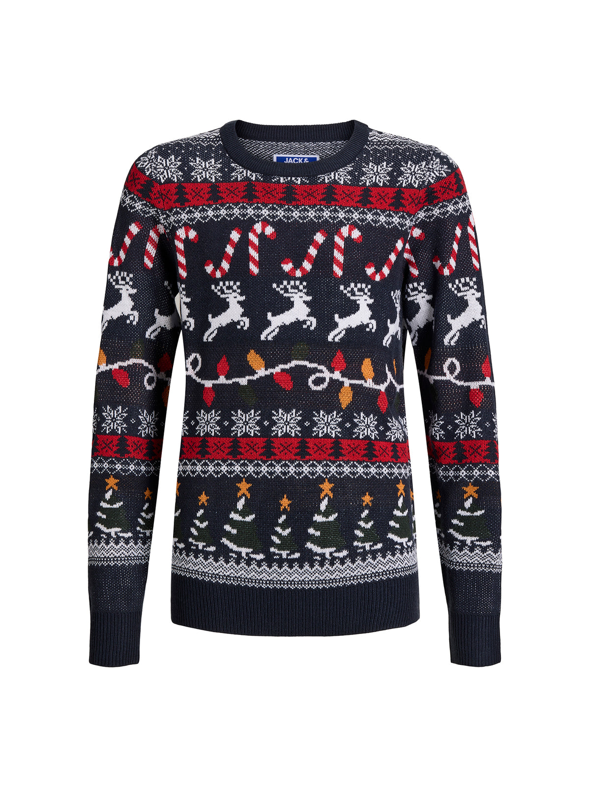 Christmas Santa Crew Neck Knitted Jumper