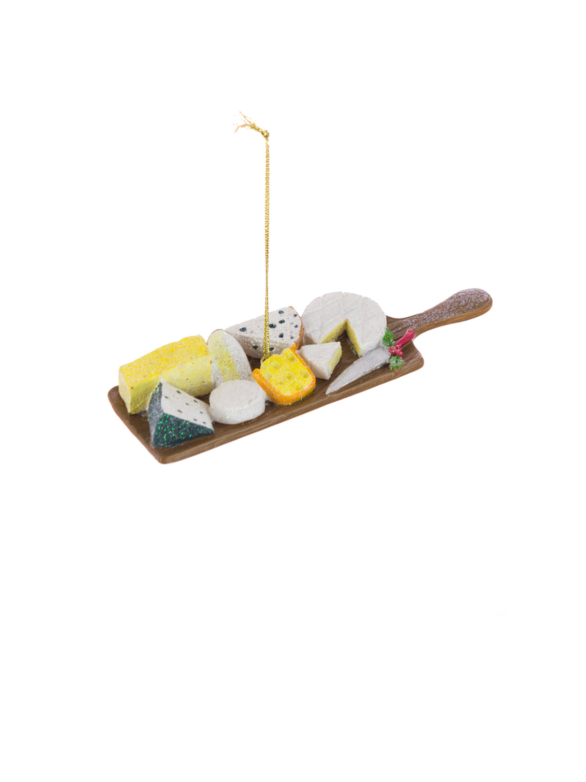 Resin Cheese Board Hanging Decoration 14cm - Multi