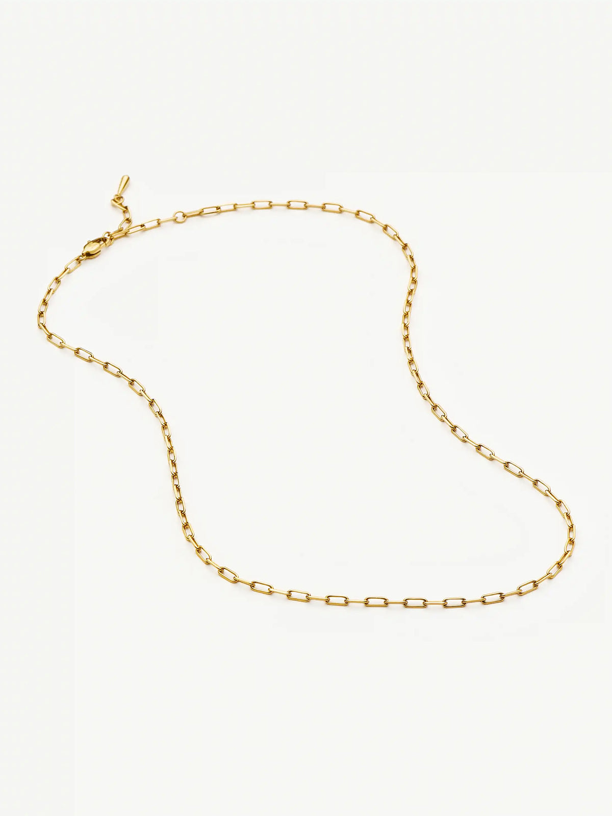 18KT Gold-Plated Mini Paperclip Chain Necklace