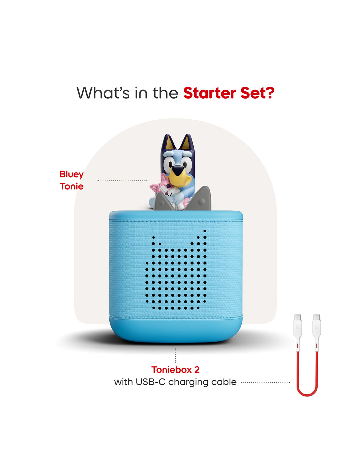 Toniebox 2 Bluey Starter Set - Sky Blue