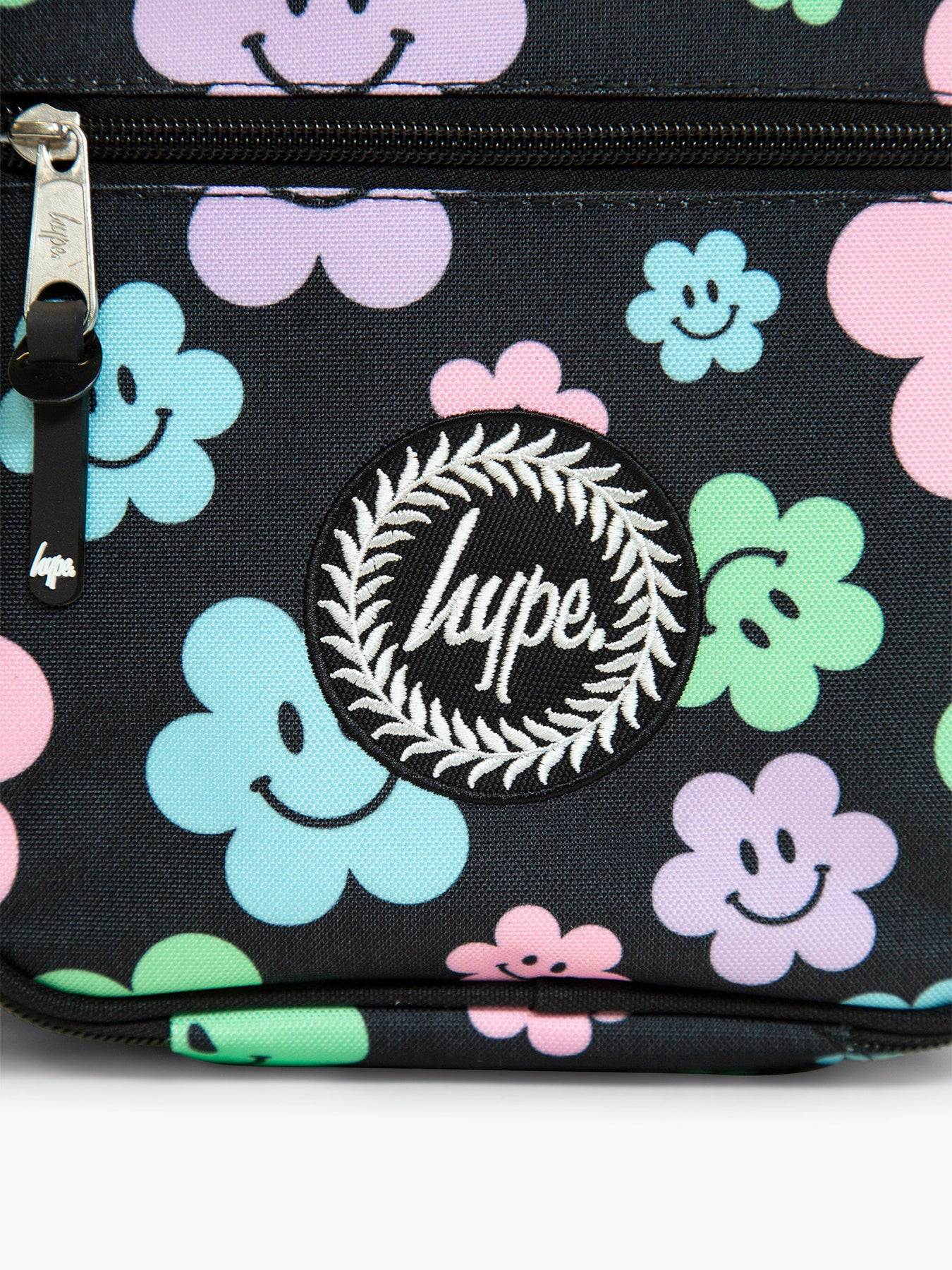 Black Happy Flowers Lunch Box