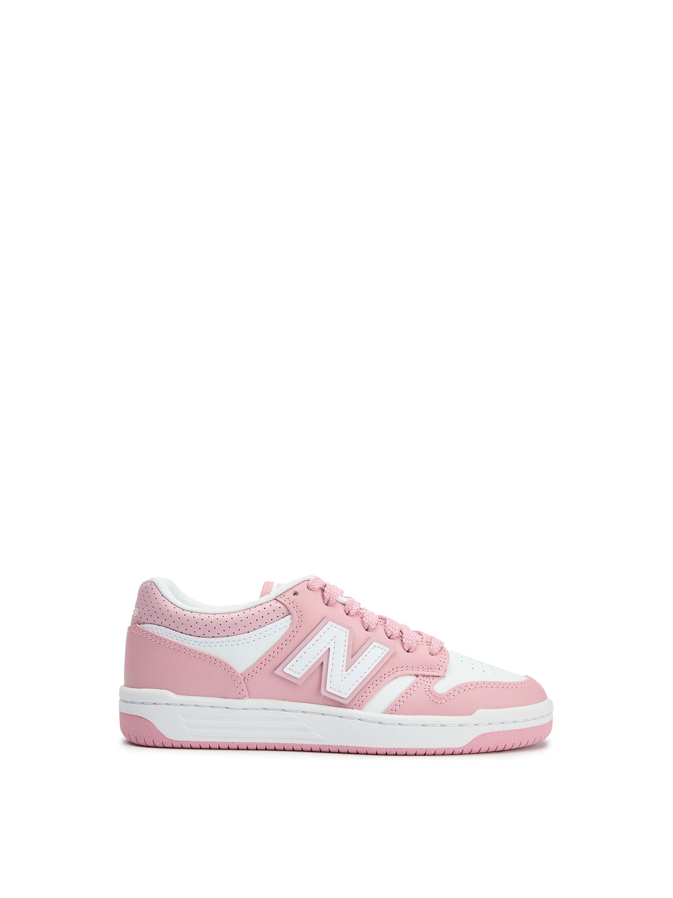 480 Leather Trainers - White / Pink