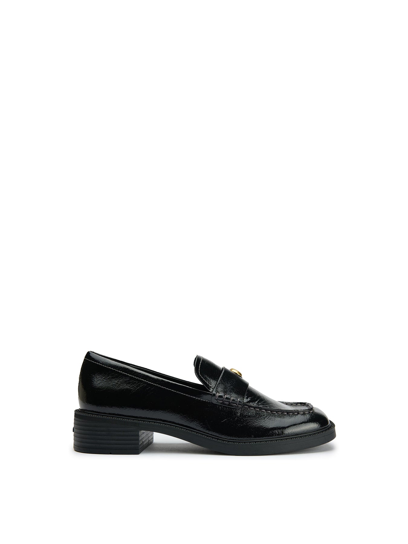Penny Loafer Leather-Inspired Shoes - Black
