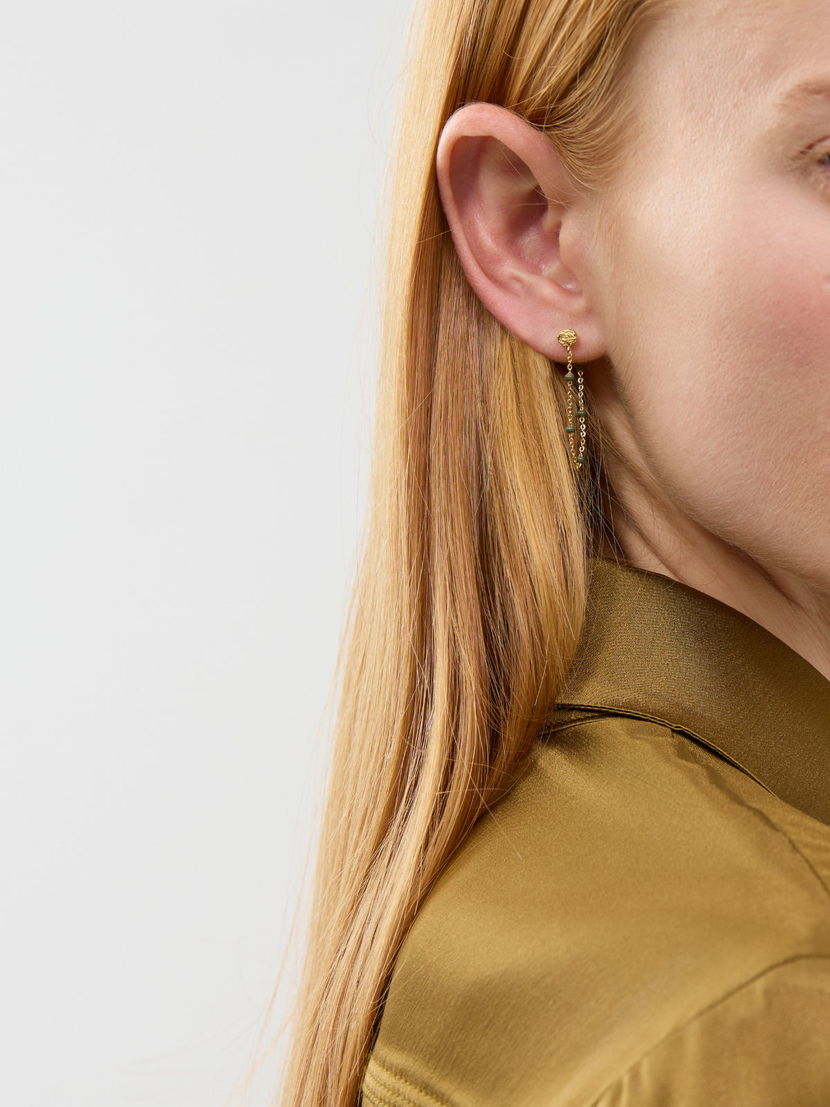 18kt Gold-Plated Lola Stud Earrings