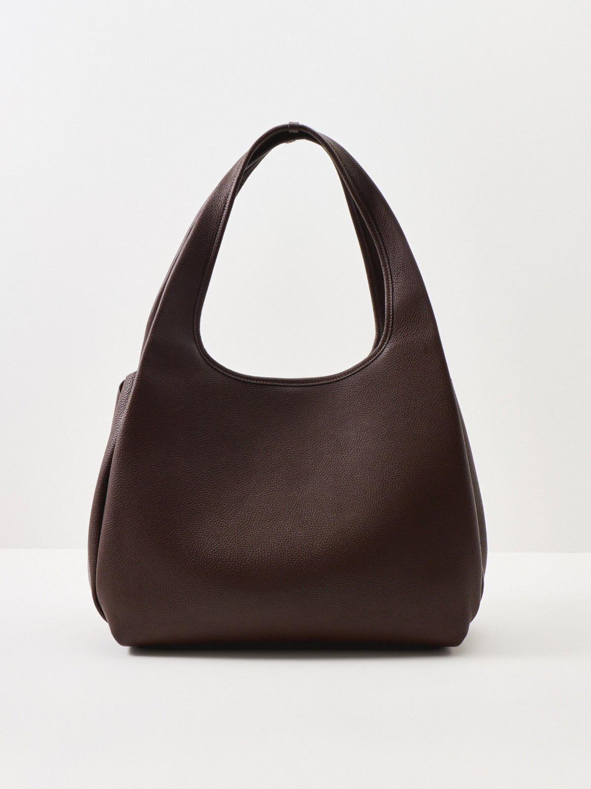 Lana Pebble Leather Shoulder Bag – Maple