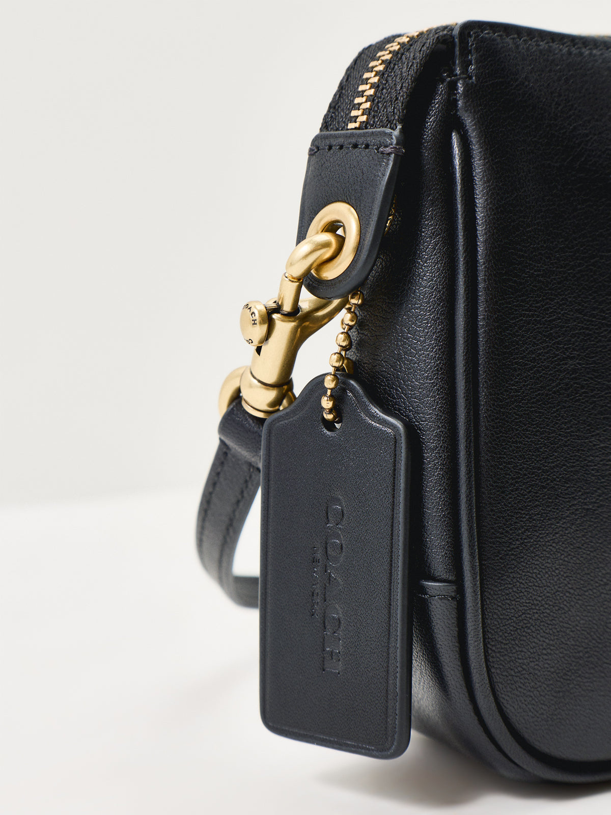 Plaza Natural Grain Leather Bag – Black