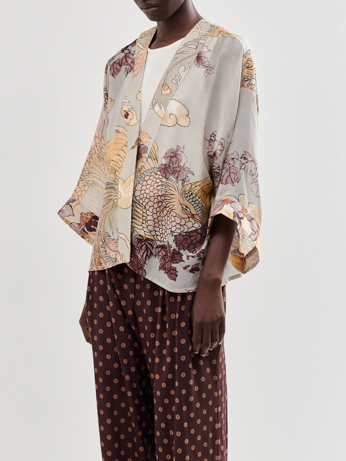 Women's Phoenix Modal-Blend Short Kimono