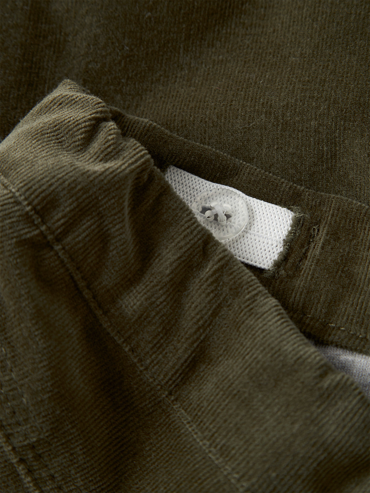 Baby Ben Cotton Corduroy Regular Fit Trousers - Olive Night