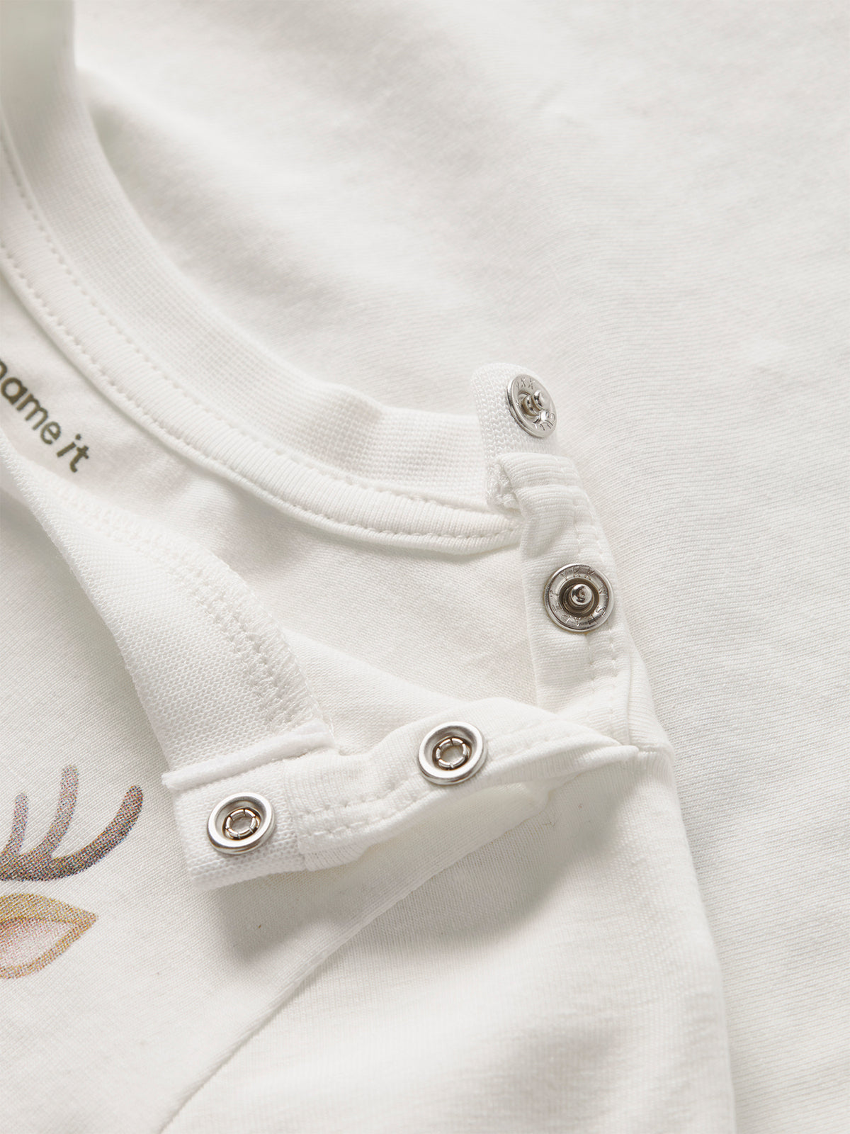 Baby Olekris Organic Cotton Long-Sleeved Top - Cloud Dancer