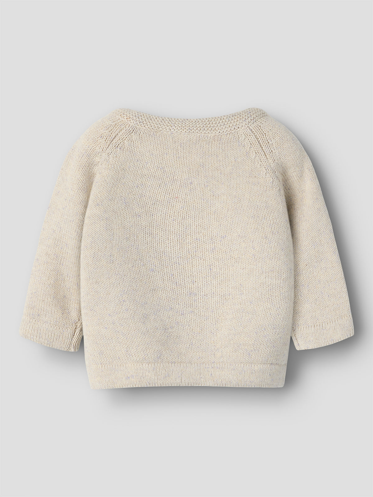Baby Orana Organic Cotton Long-Sleeved Knitted Top - Peyote Melange
