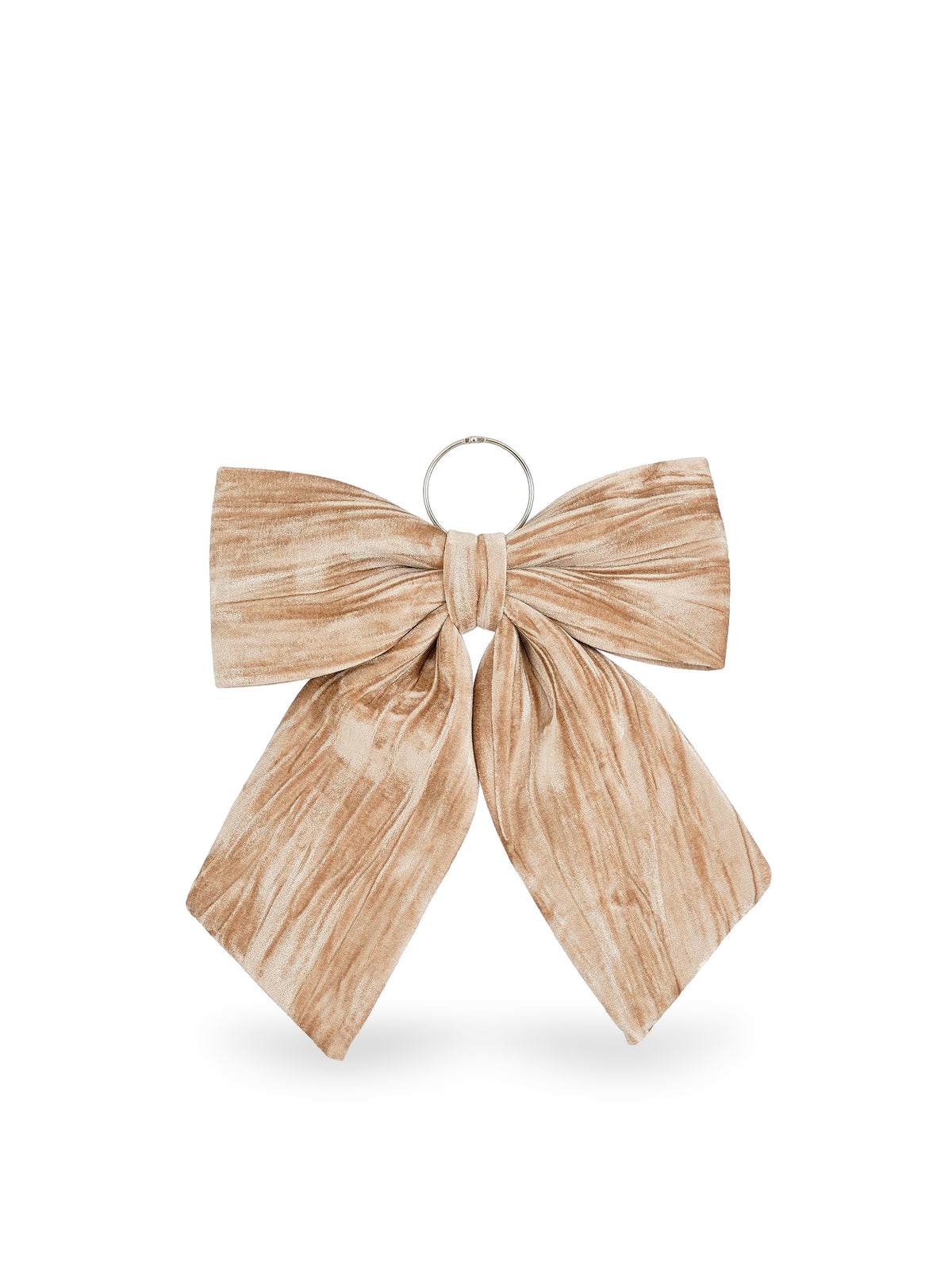 Oversized Bow Hanging Decoration 40cm - Champagne Gold