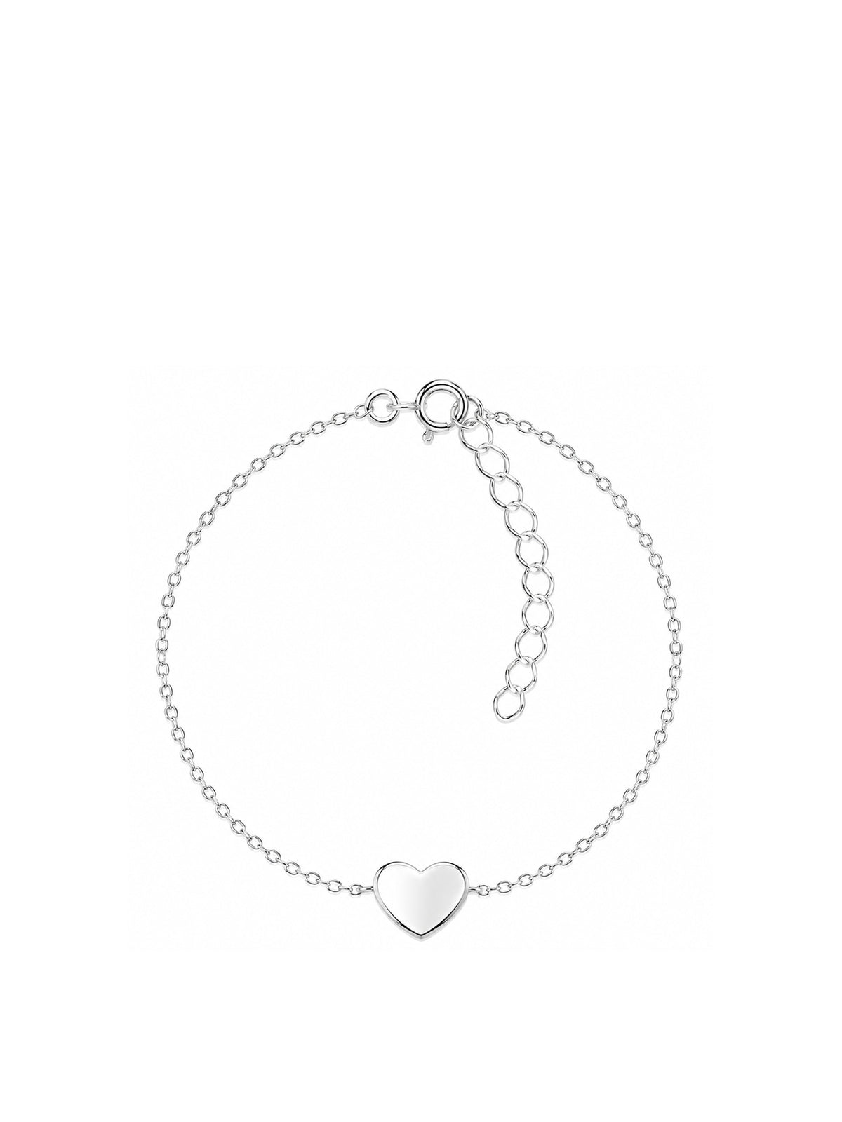 Sterling Silver Heart Bracelet