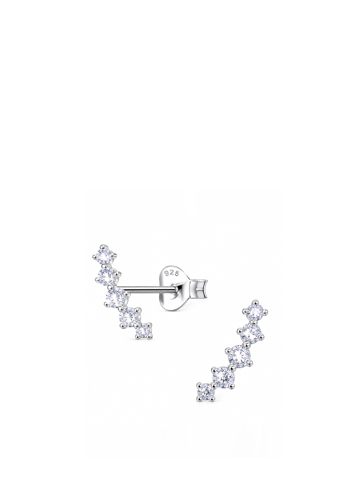 Sterling Silver Geometric Stud Earrings