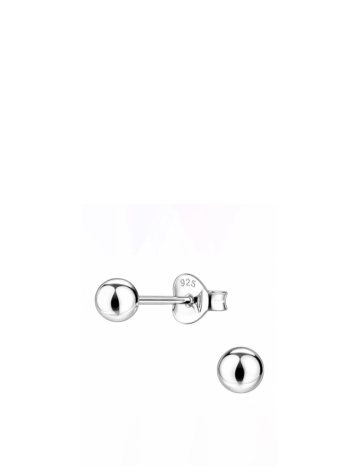 Sterling Silver Ball Stud Earrings