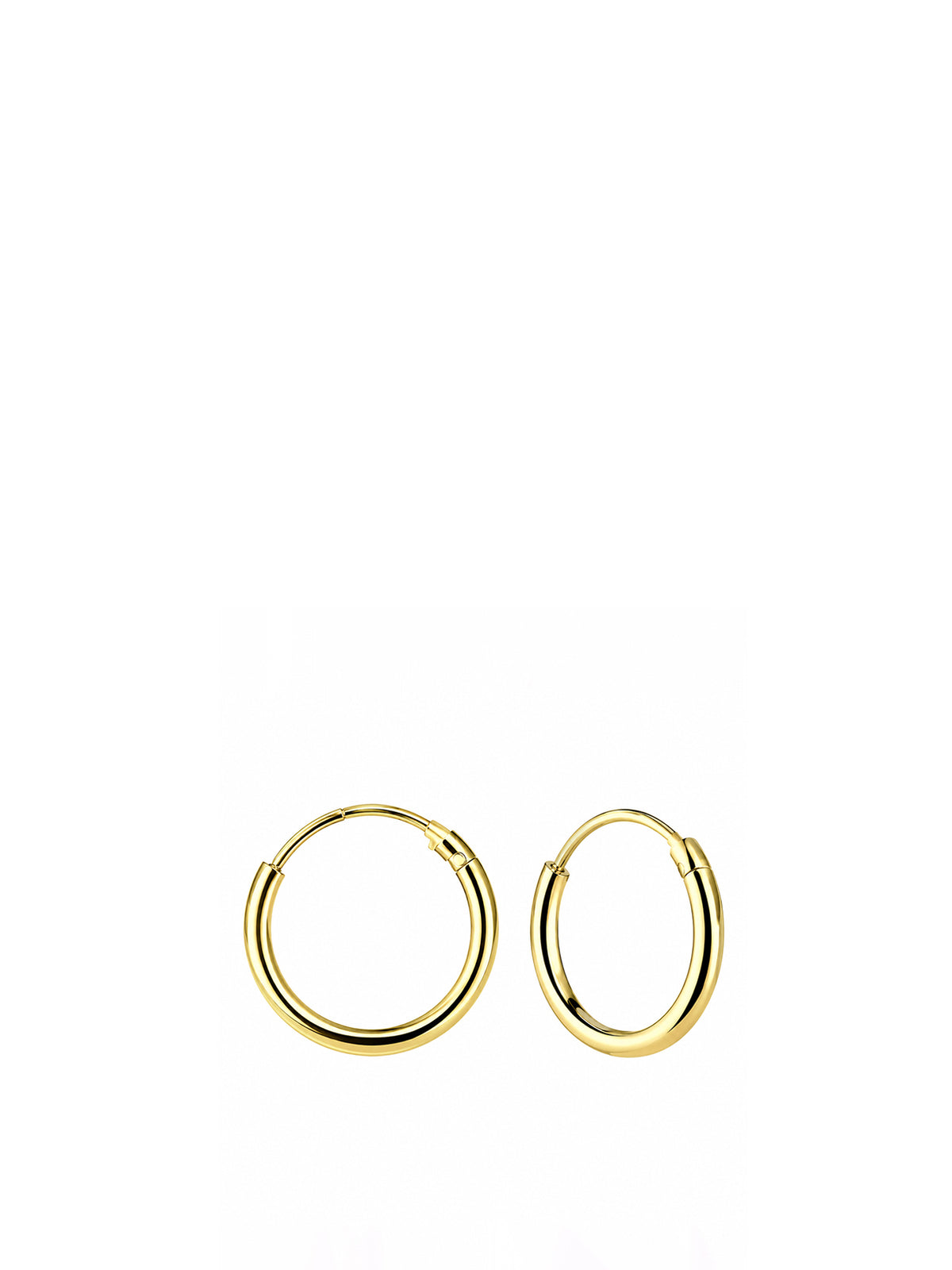 Gold-Plated Sterling Silver Hoop Earrings