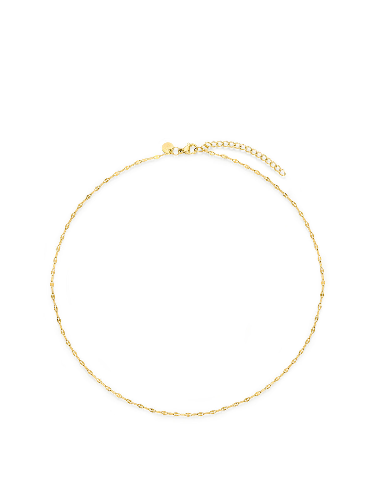 Stainless Steel Dainty Necklace - Gold