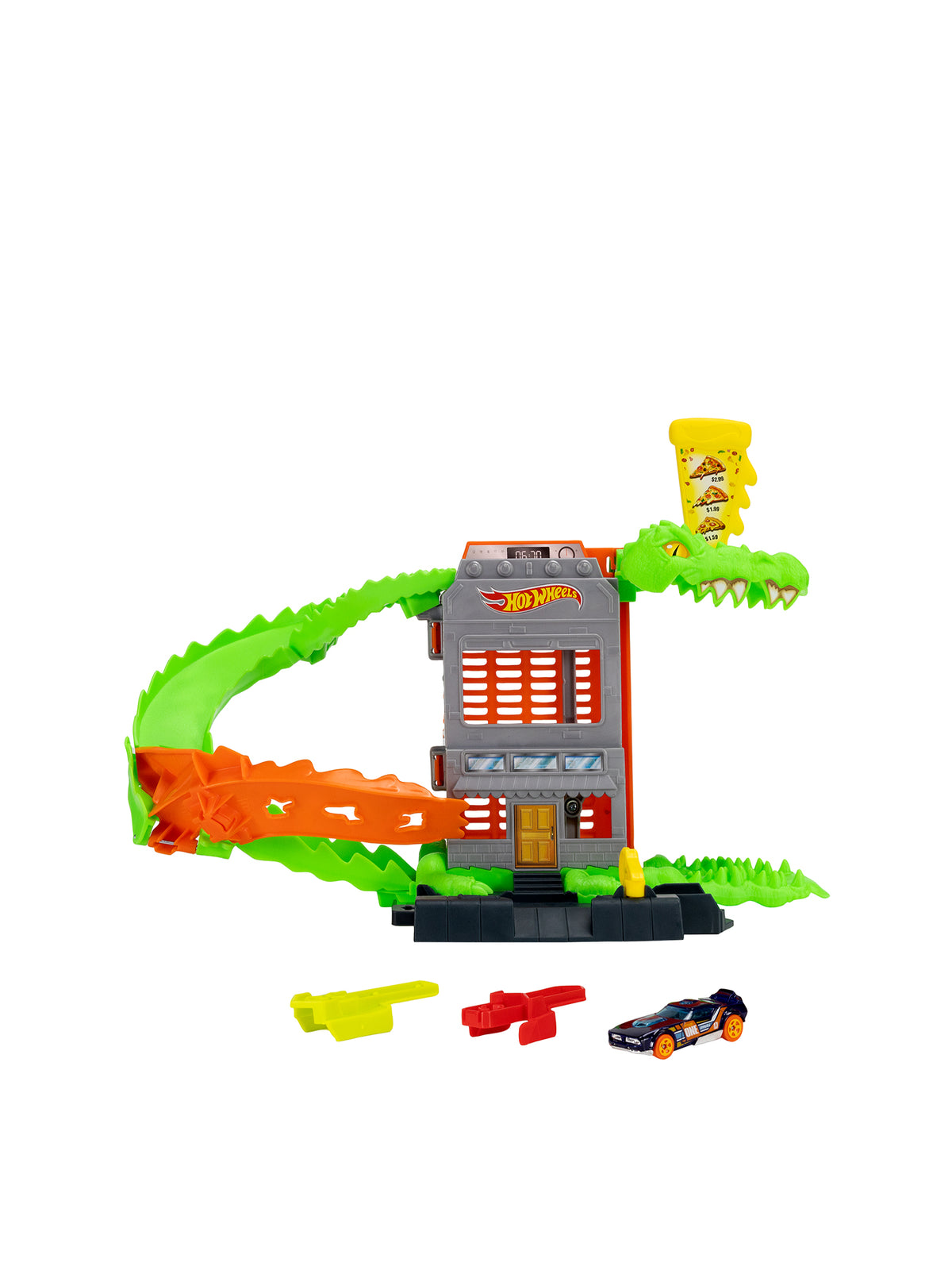 Hot Wheels City Nemesis Crocodile Pizzeria Playset
