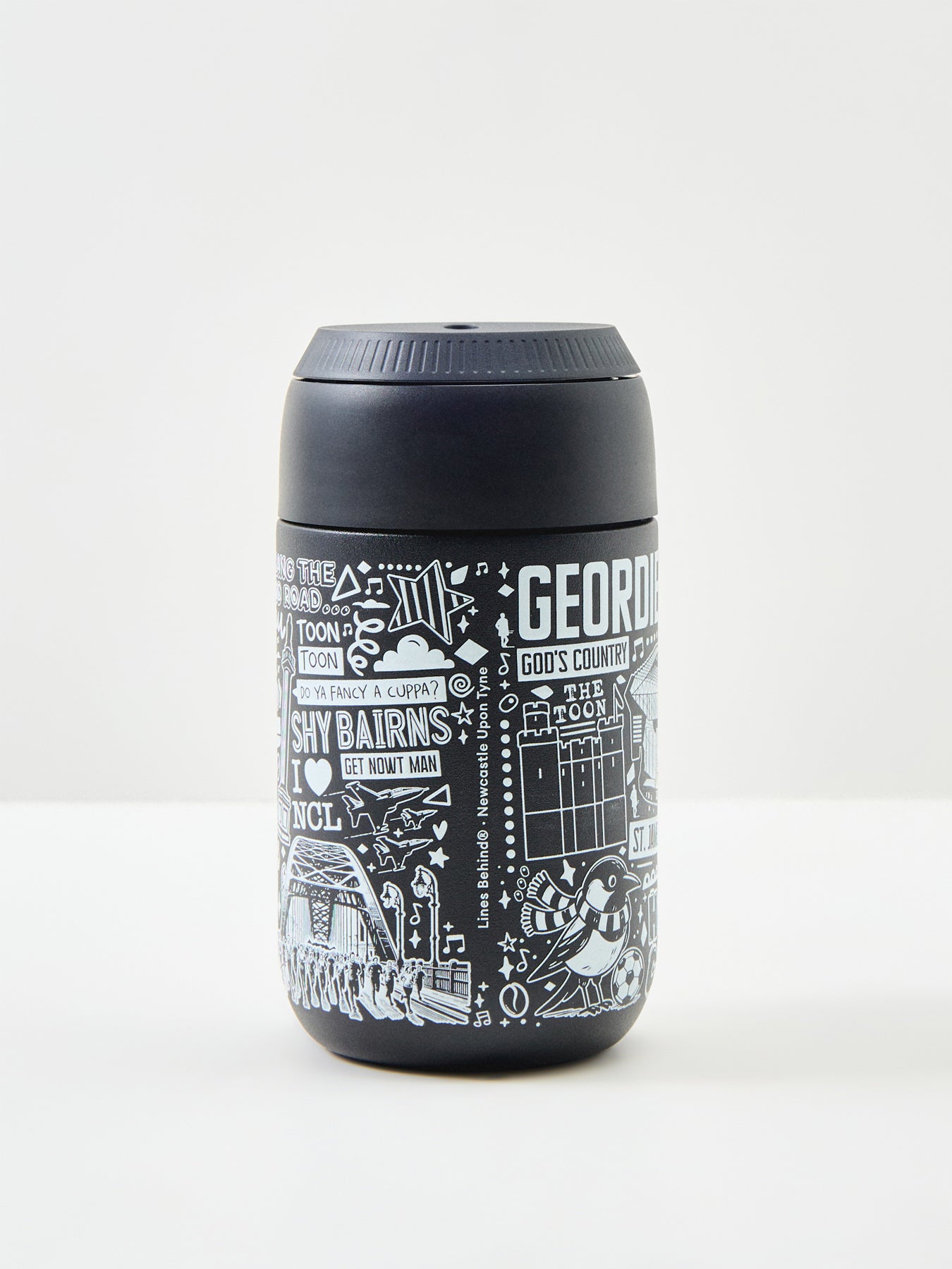 Lines Behind Series 2 Cup 340ml - Black