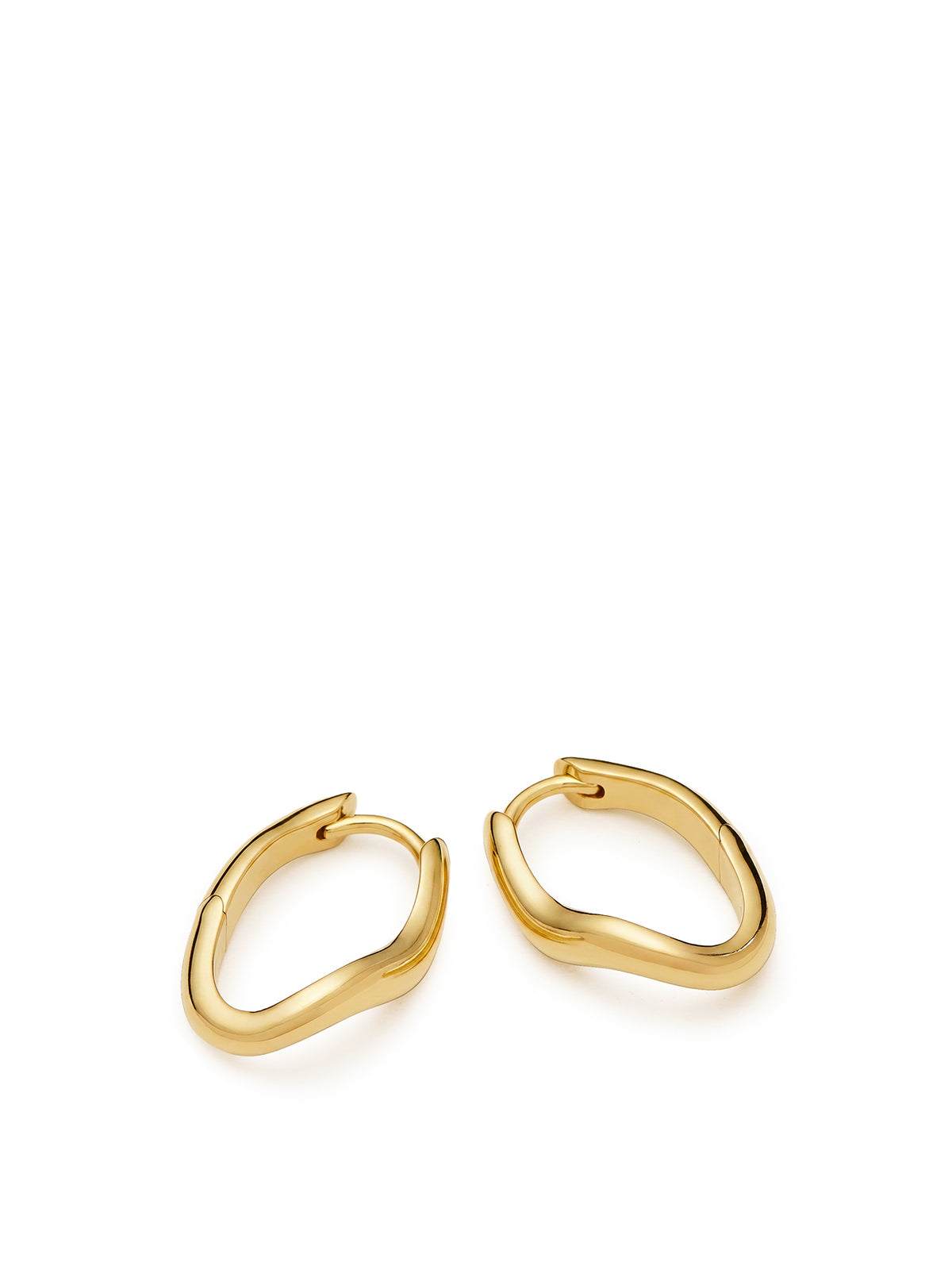 Molten Classic Small Hoop Earrings - 18KT Gold Plated