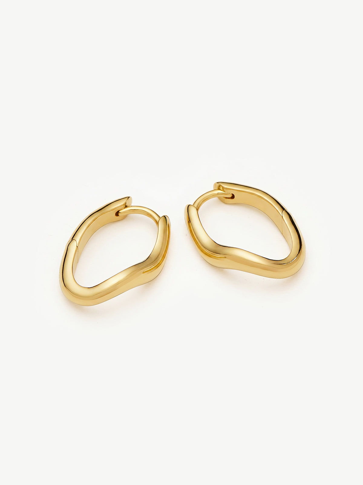 Molten Classic Small Hoop Earrings - 18KT Gold Plated