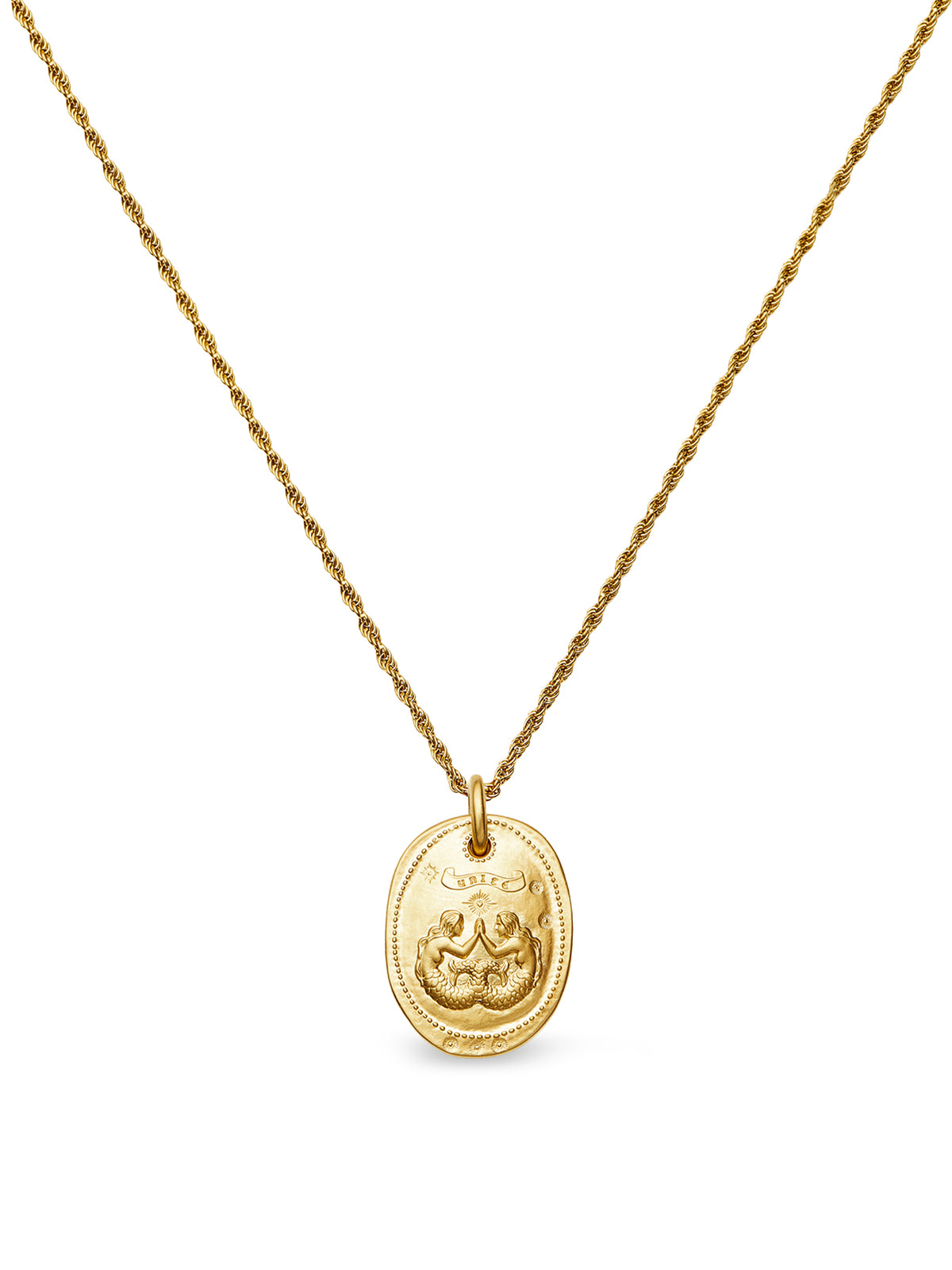 The Friendship Talisman Rope Chain Necklace - 18KT Gold Plated