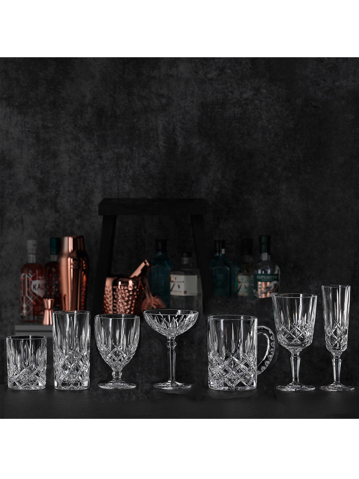 Crystal Cocktail Glasses Set of 2