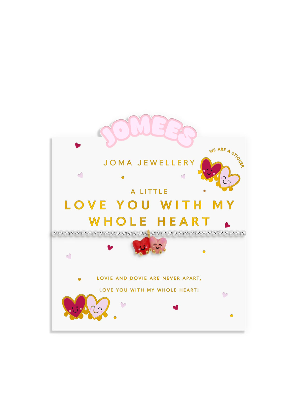 A Little Jomees Love You with My Whole Heart Silver & Gold-Plated Bracelet