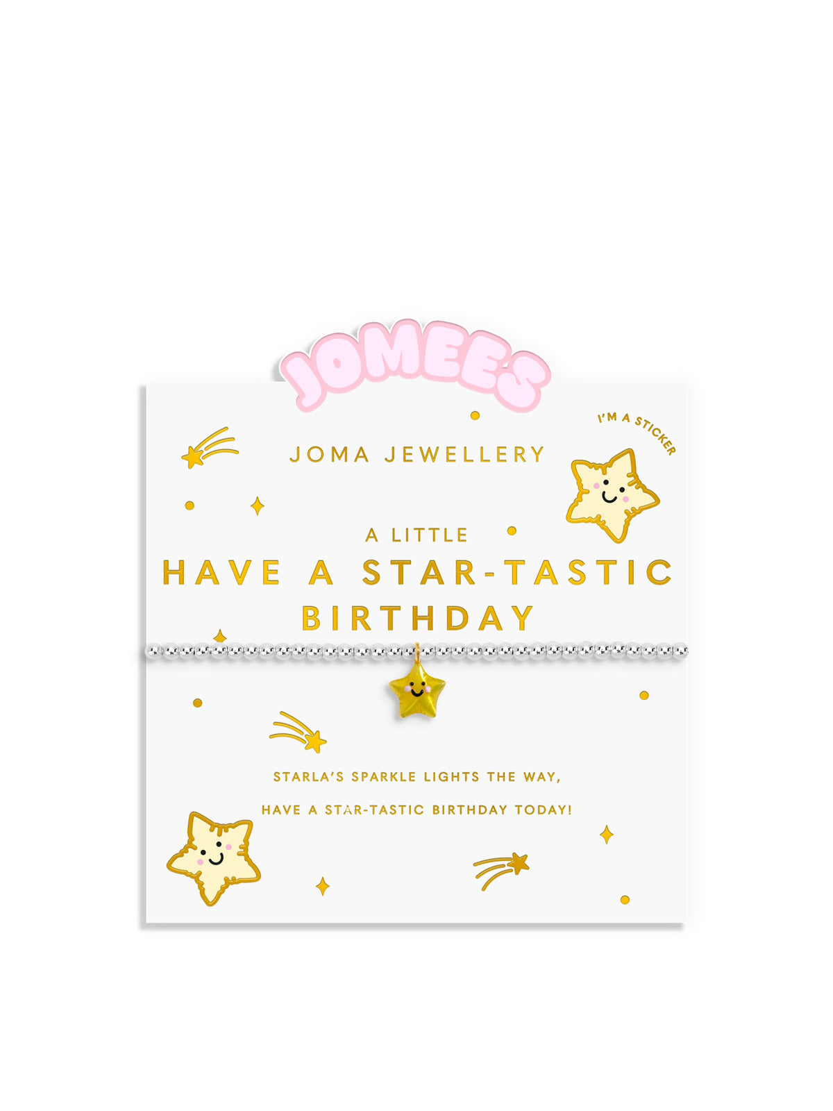 A Little Jomees Have a Star-Tastic Birthday Silver & Gold-Plated Bracelet